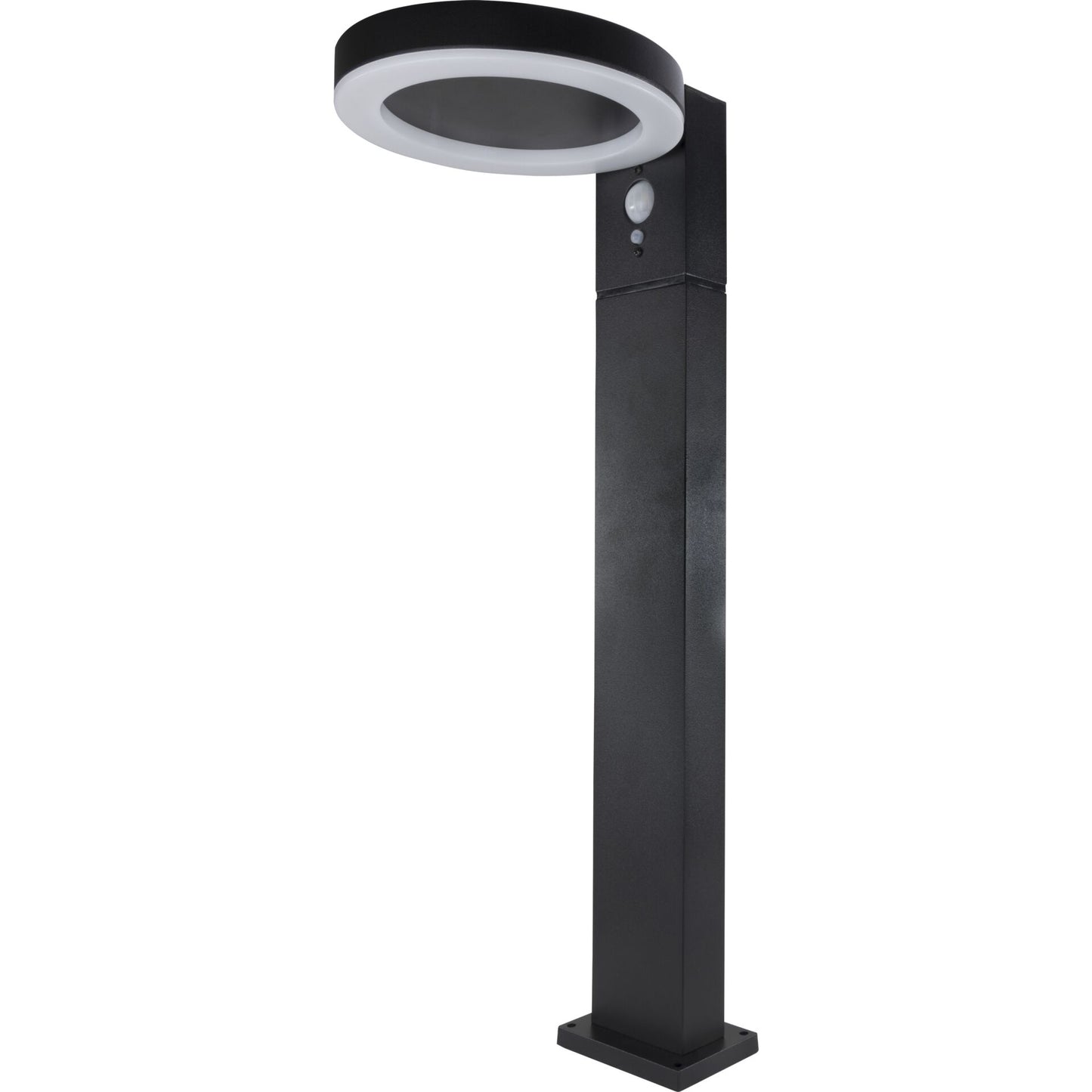 REV LED Solar Light Round black