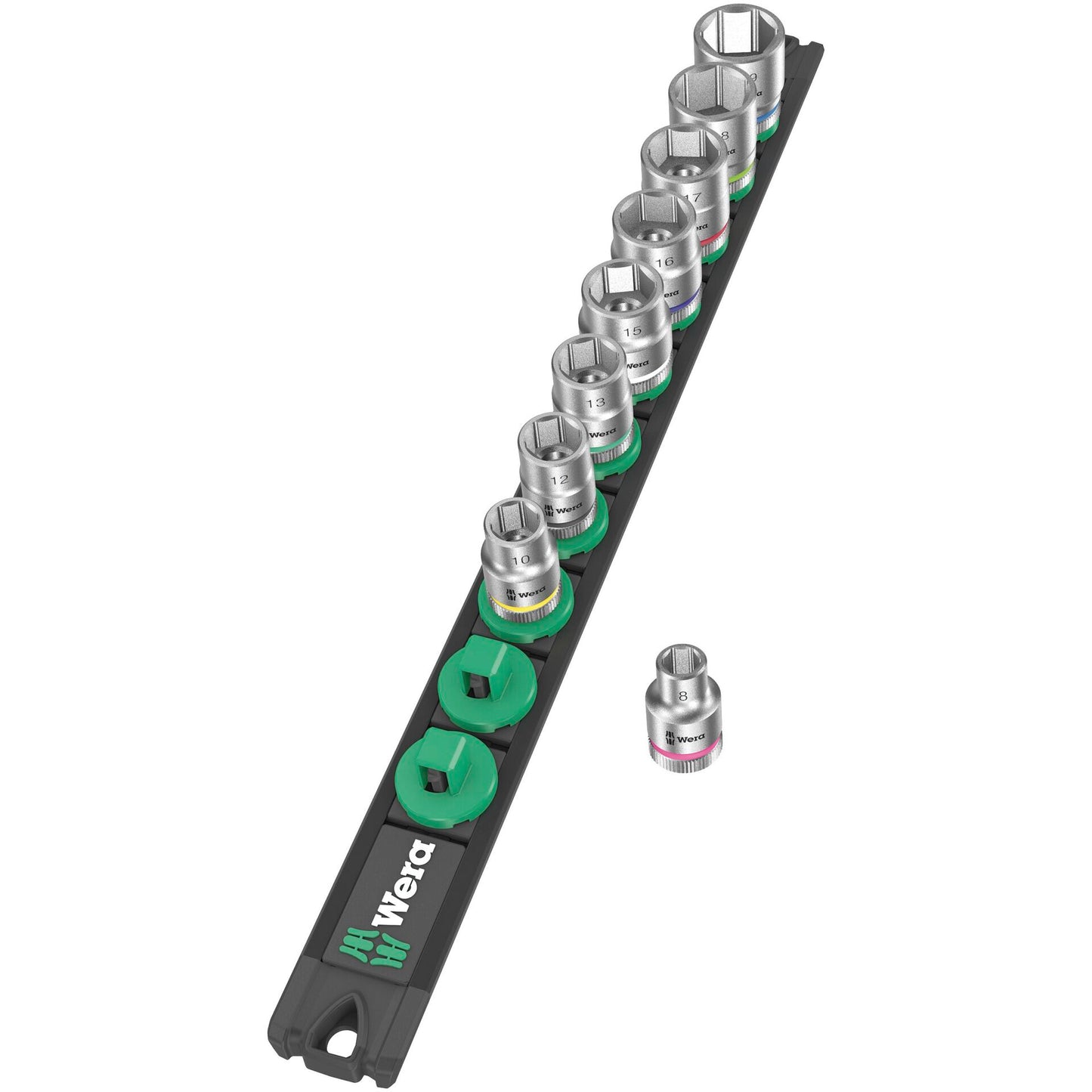 Wera Magnetic Socket Rail B 4 Zyklop Socket Set