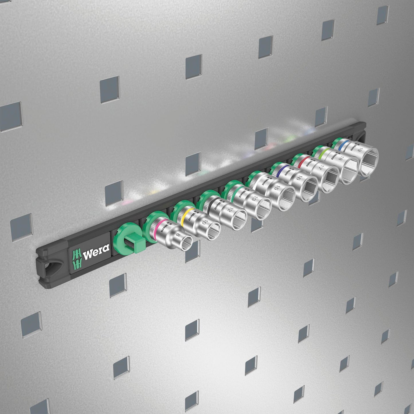 Wera Magnetic Socket Rail B 4 Zyklop Socket Set