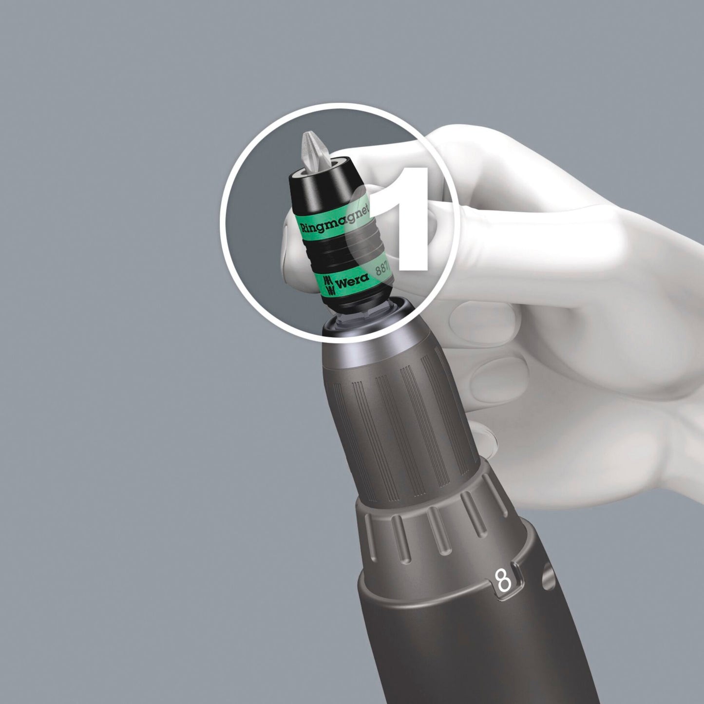 Wera 887/4 RR SB Rapidaptor Universal Bit Holder Ring Magnet
