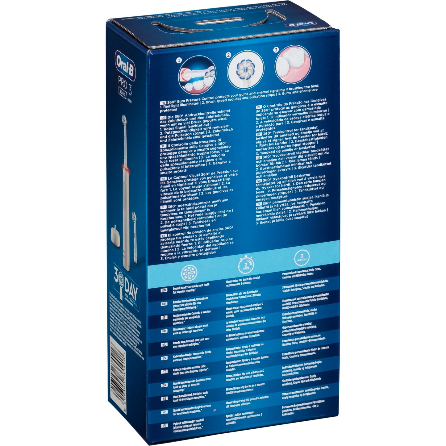 Oral-B PRO 3 3000 Sensitive Clean    White   JAS22