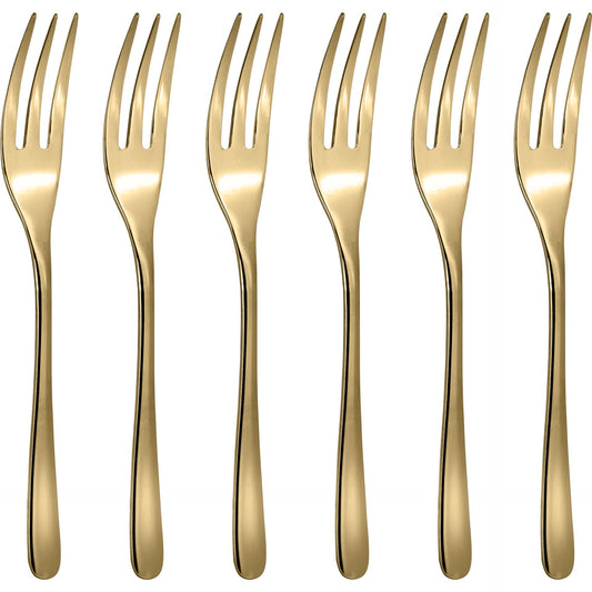 Sambonet Taste PVD 6 Cake Forks Set