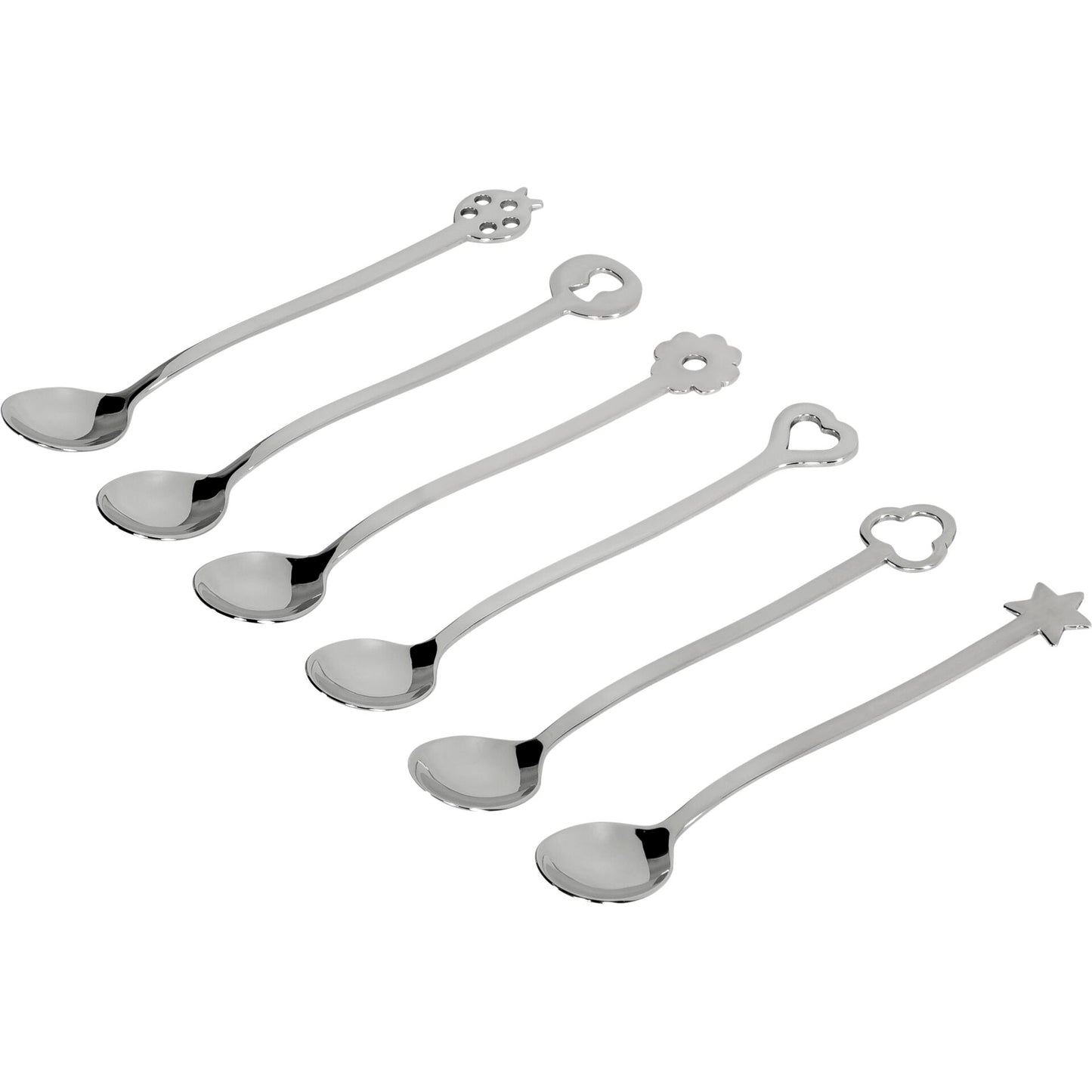 Sambonet New Portafortuna Inox 6 Party Spoon Set