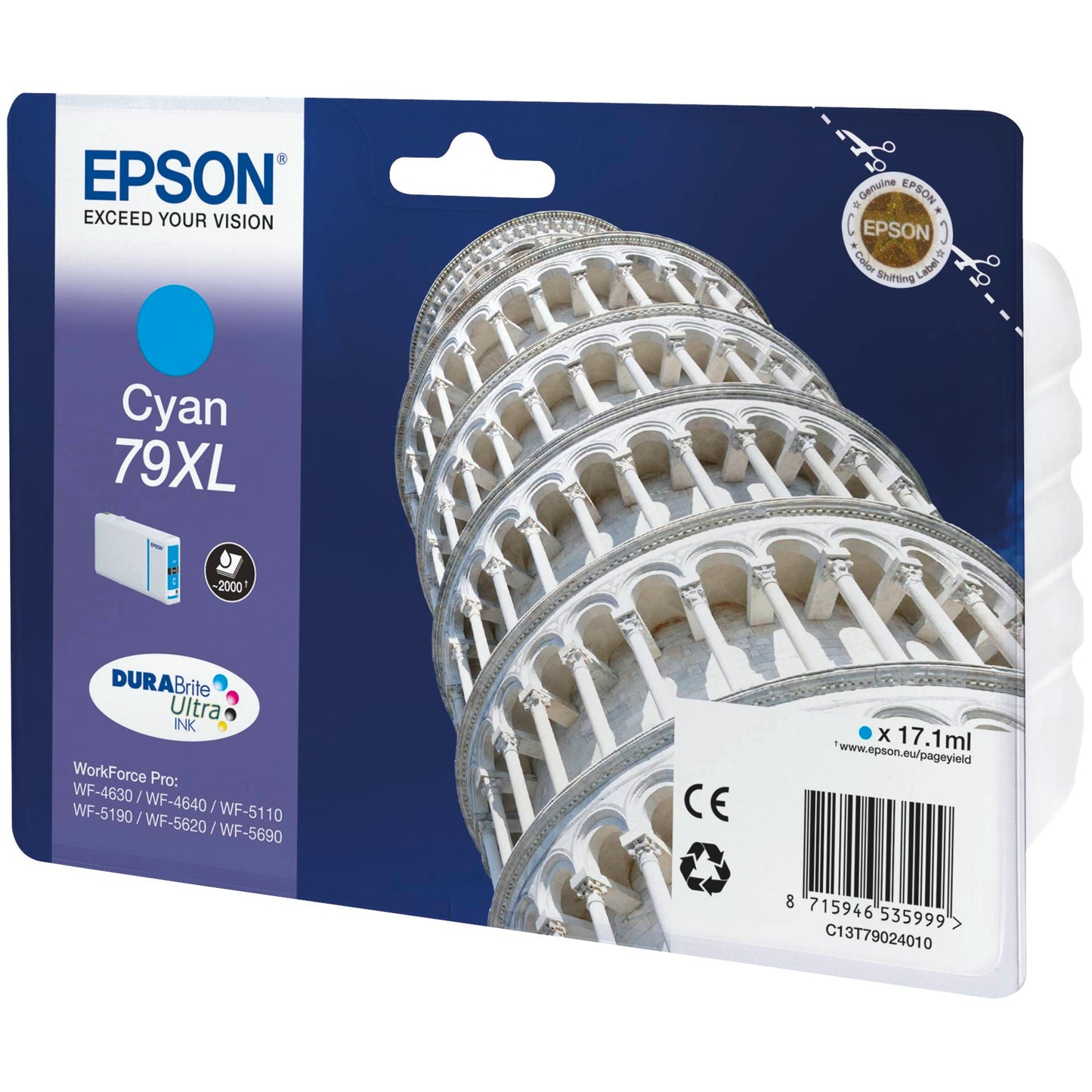 Epson DURABrite Ultra Ink 79 XL ink cartridge cyan T 7902