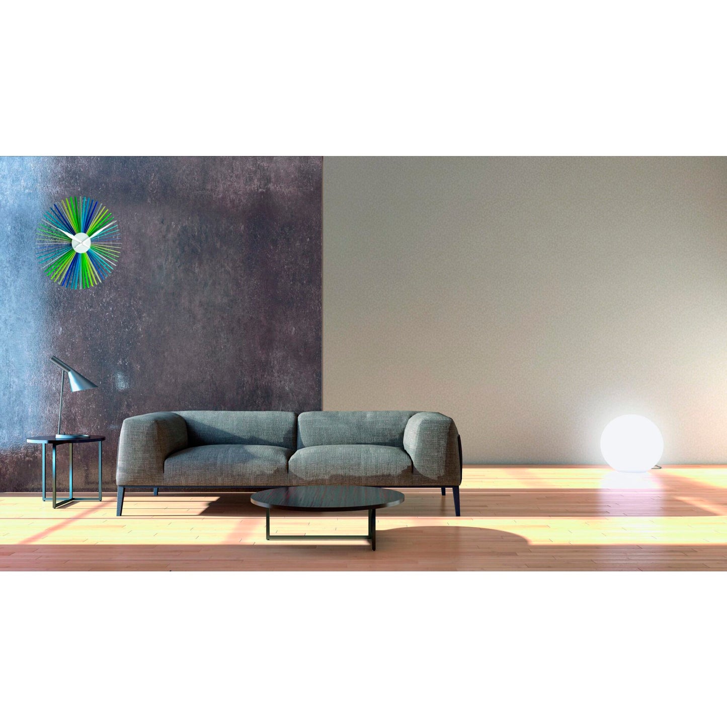 TFA 60.3023.30 Daisy bunt XXL Design Wall Clock