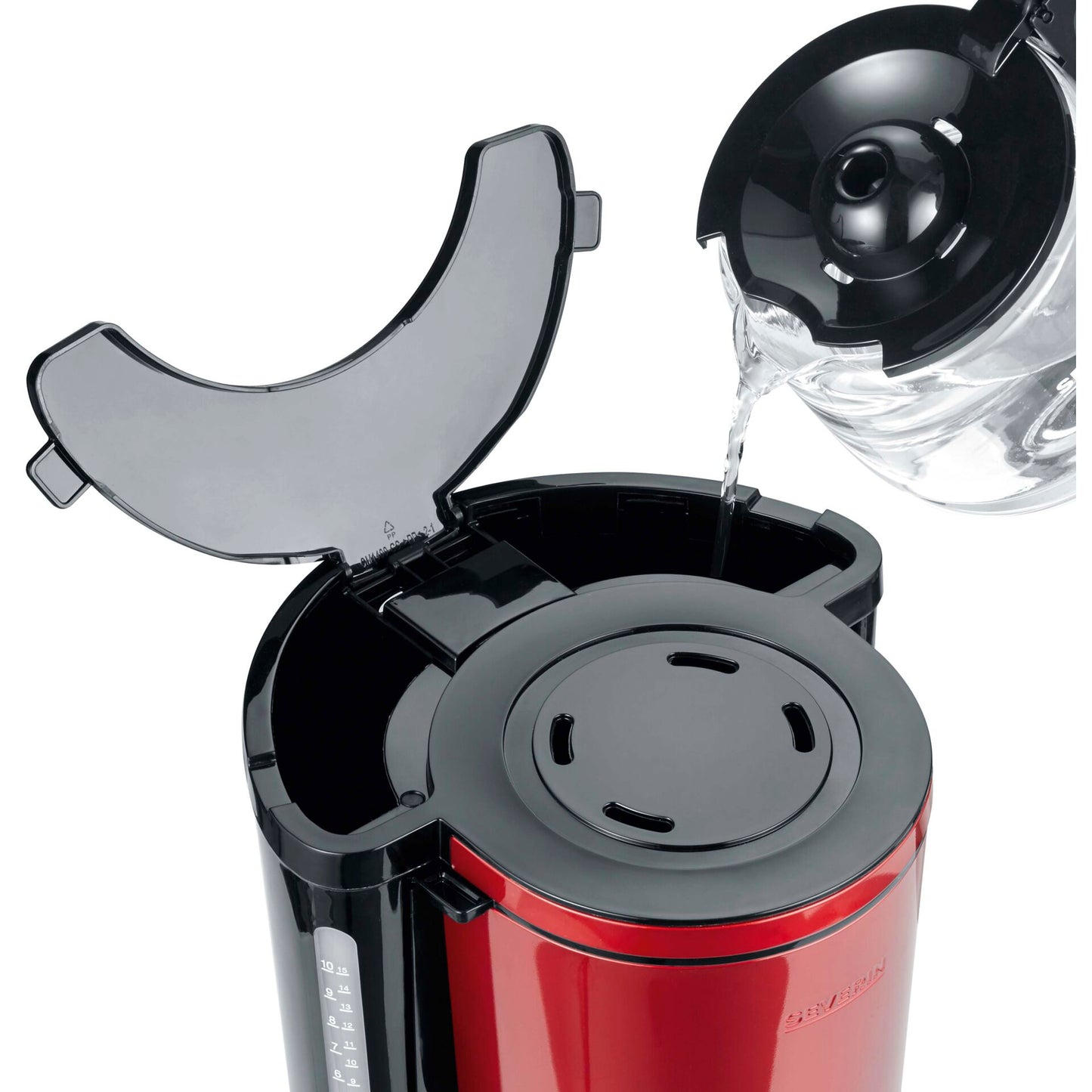 Severin KA 4817 Filter Coffee Maker red