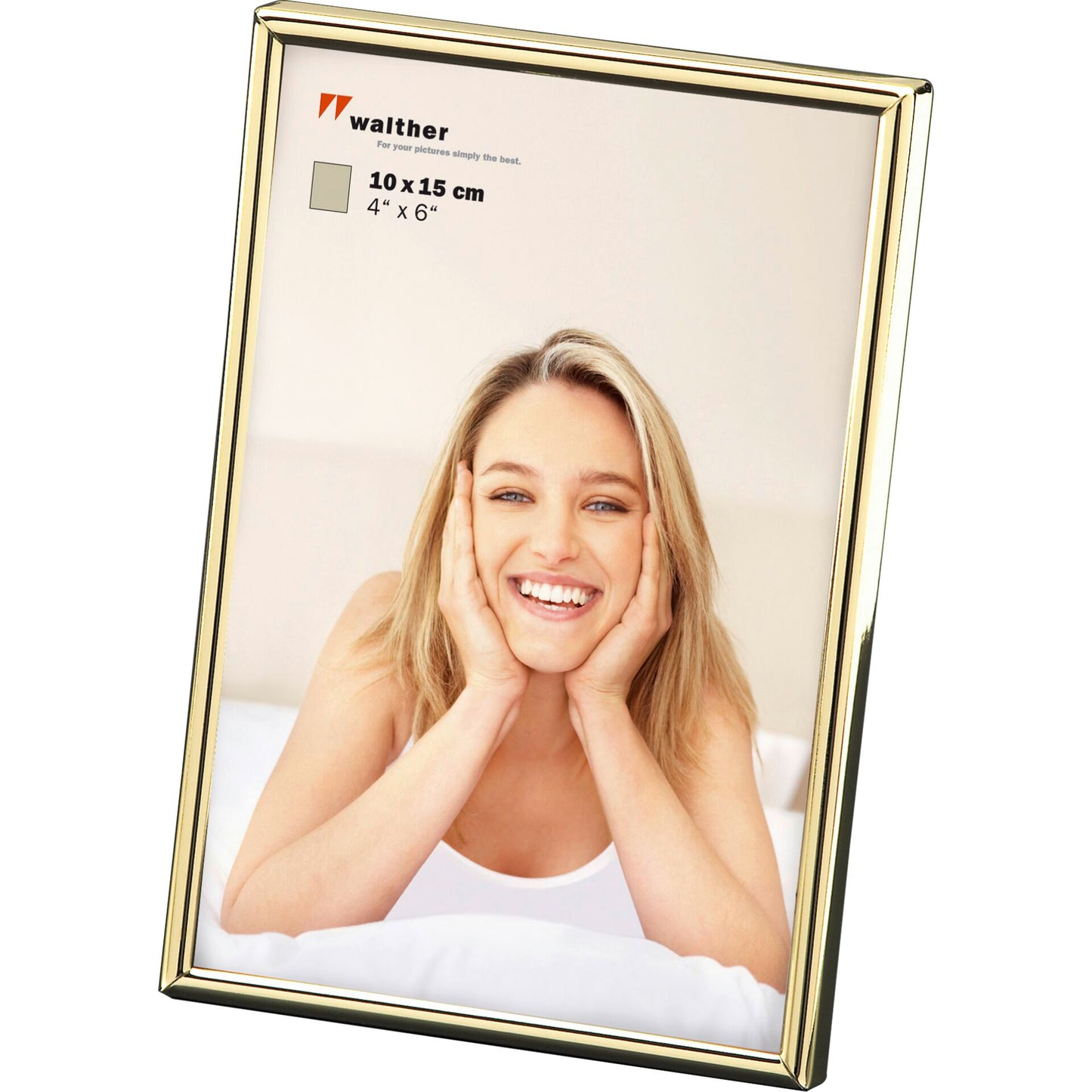 Walther Chloe gold 10x15 Portrait Frame WD015G