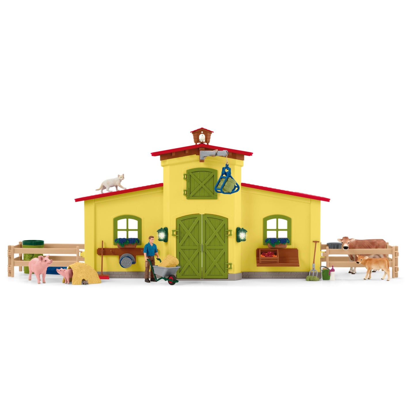 Schleich Farm World 42605 Large Farm with Animals & Acc.