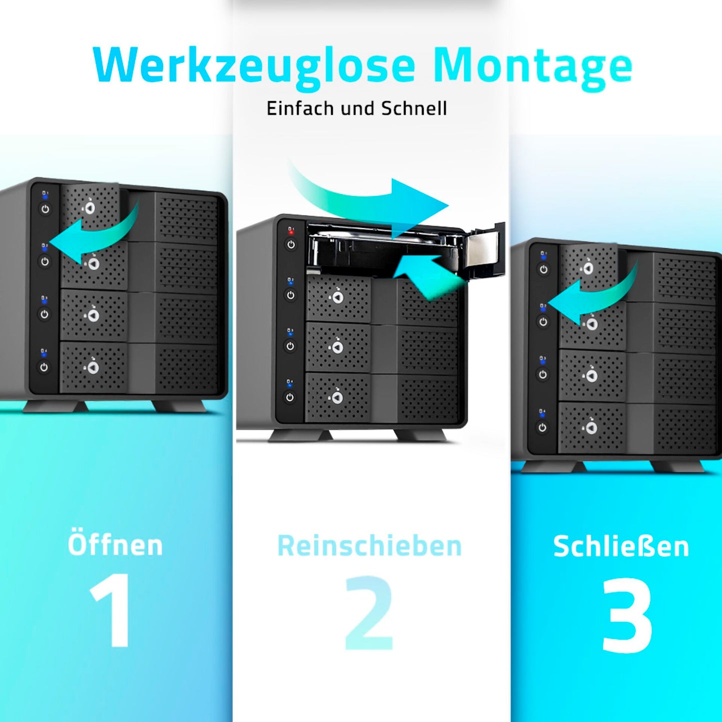 FANTEC MB-X4U31 4x 3,5 Housing