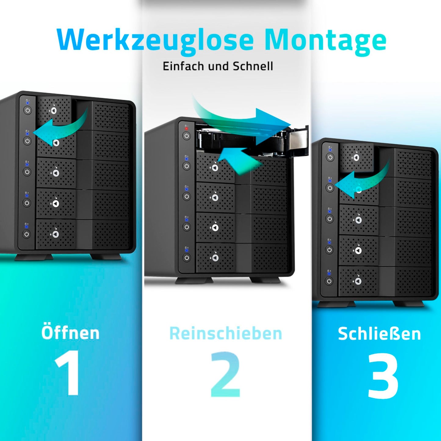 FANTEC MB-X5U31H 5x 3,5 Housing