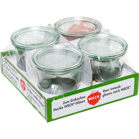 WECK Mold Jar 0,5l Set of 4