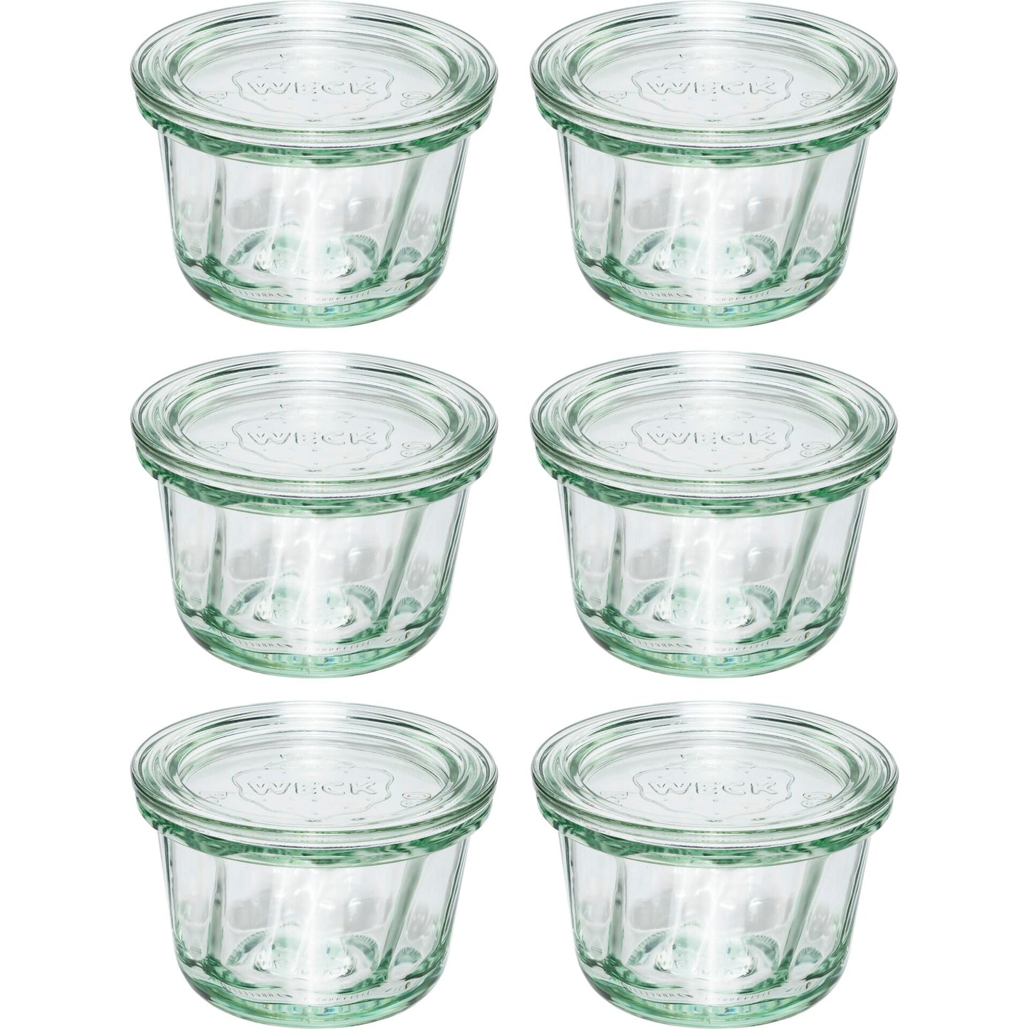 WECK Round Rim Jar Muffin 165ml Set of 6