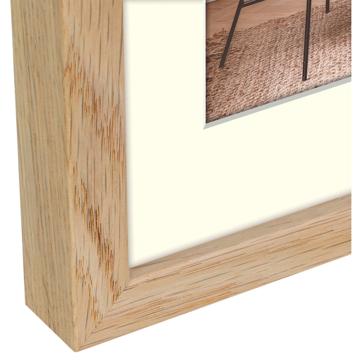 ZEP Malmo natural 9x13/13x18 Wood with Passepartout V4557N