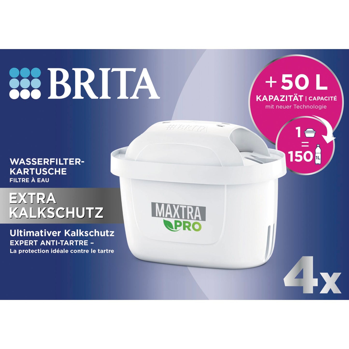 Brita MAXTRA PRO Extra Lime Protection Pack 4