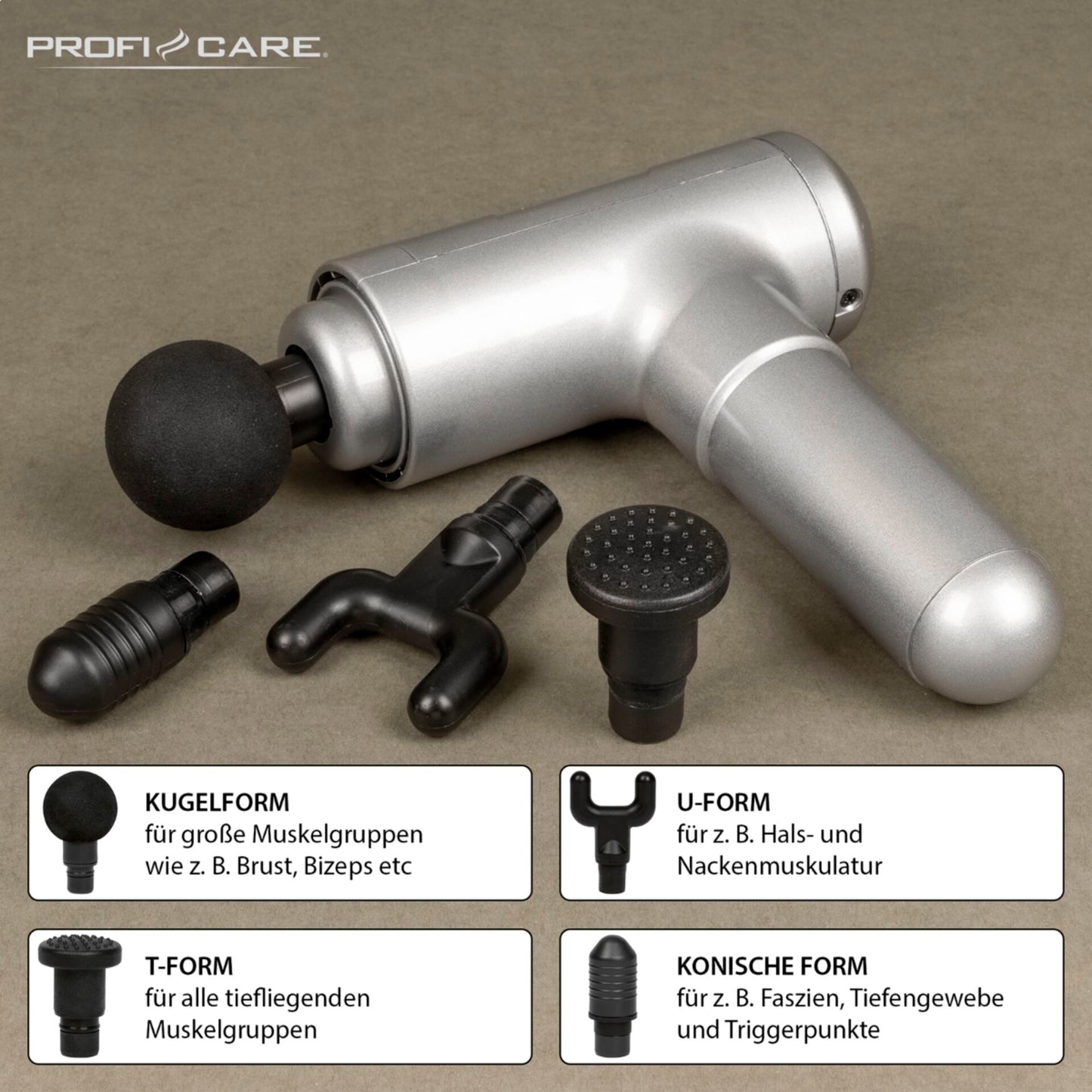 Proficare PC-MP 3087 silver Massage Gun