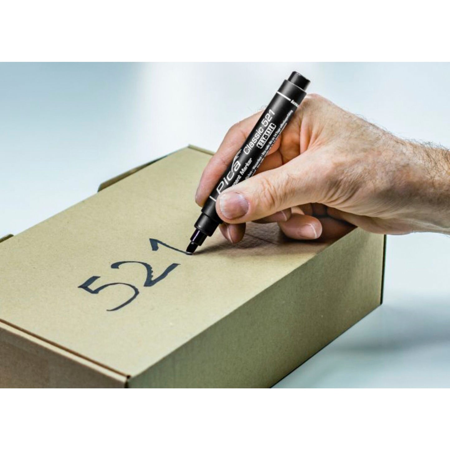 Pica Permanentmarker 2-6mm, Wedge Tip, black