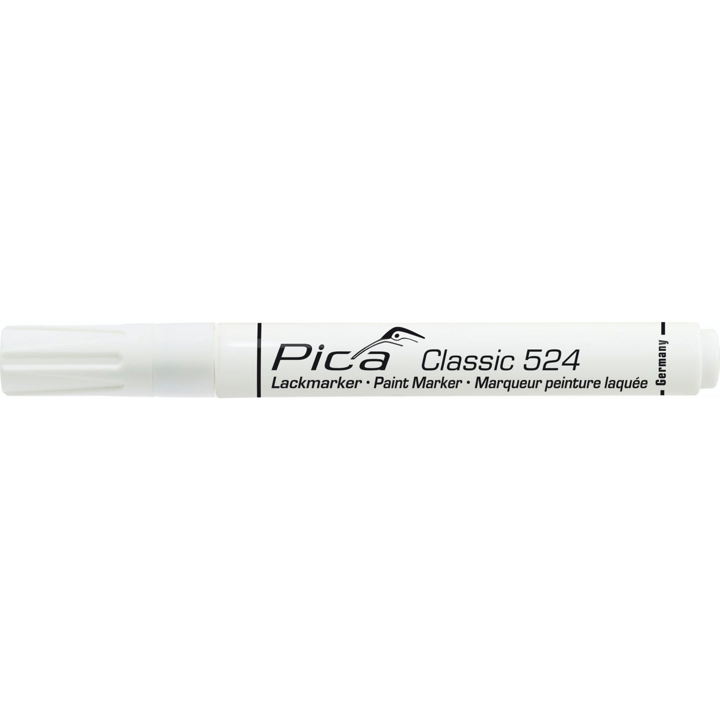 Pica Classic Industrial Paint Marker, 2-4mm bullet tip, white
