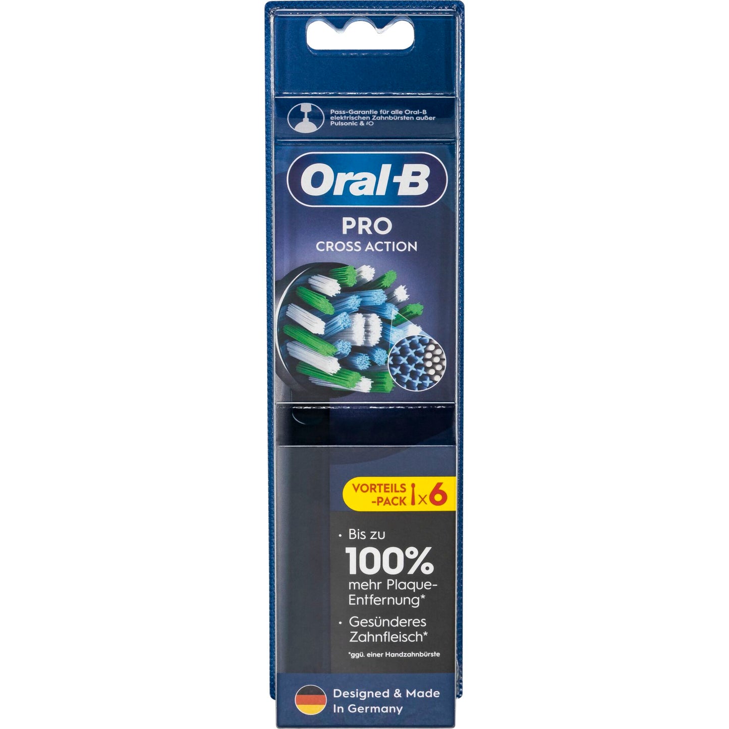 Oral-B Toothbrush heads black ProCrossAction CleanMaximizer6pc