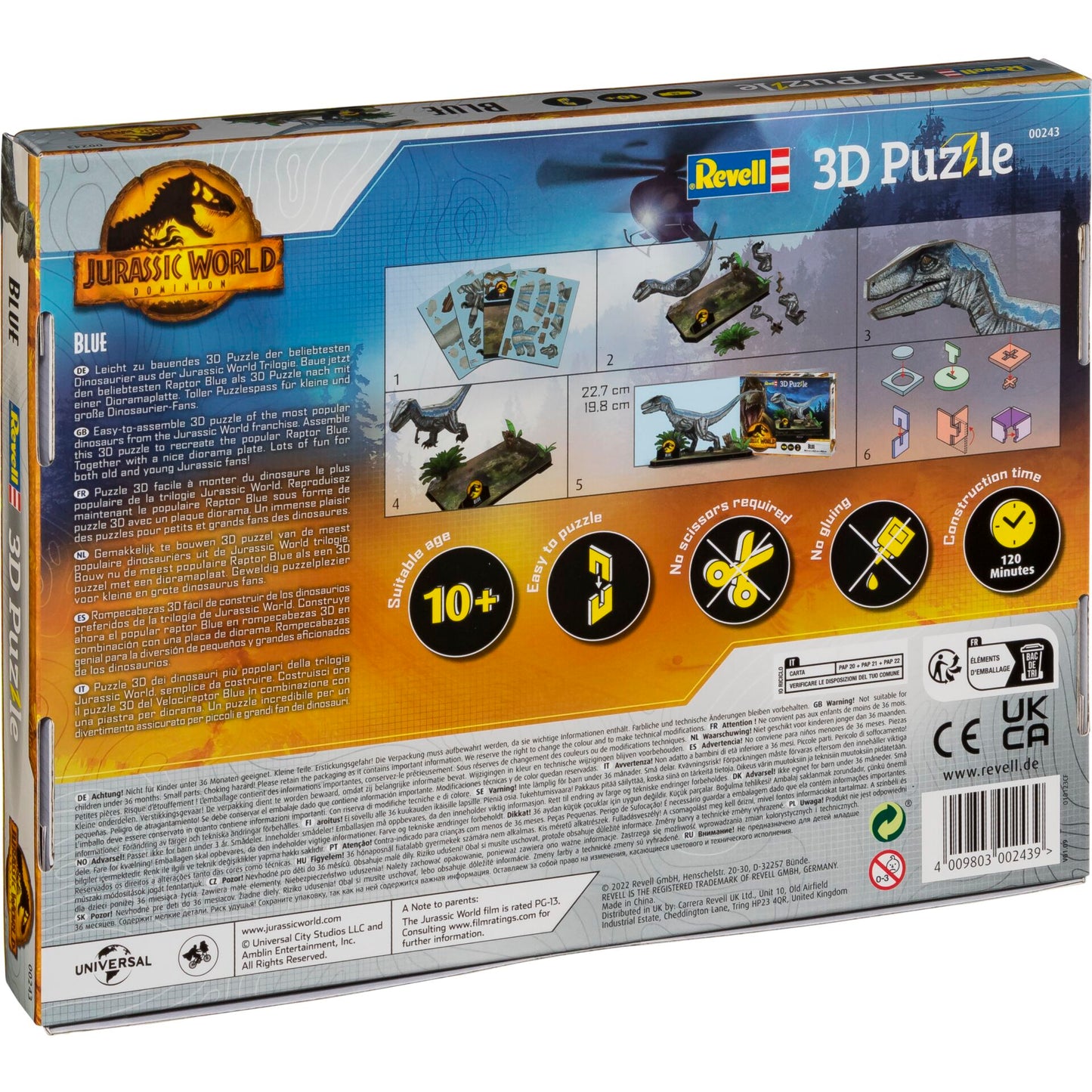 Revell 3D-Puzzle Jurassic World Dominion - Blue