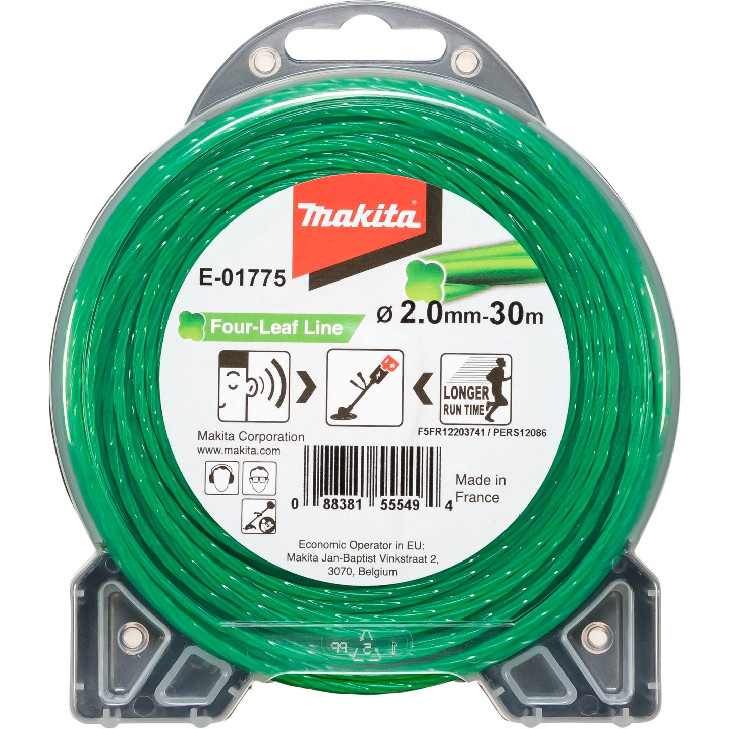 Makita E-01775 Mowing String Four Leaf 2,0mmx30m