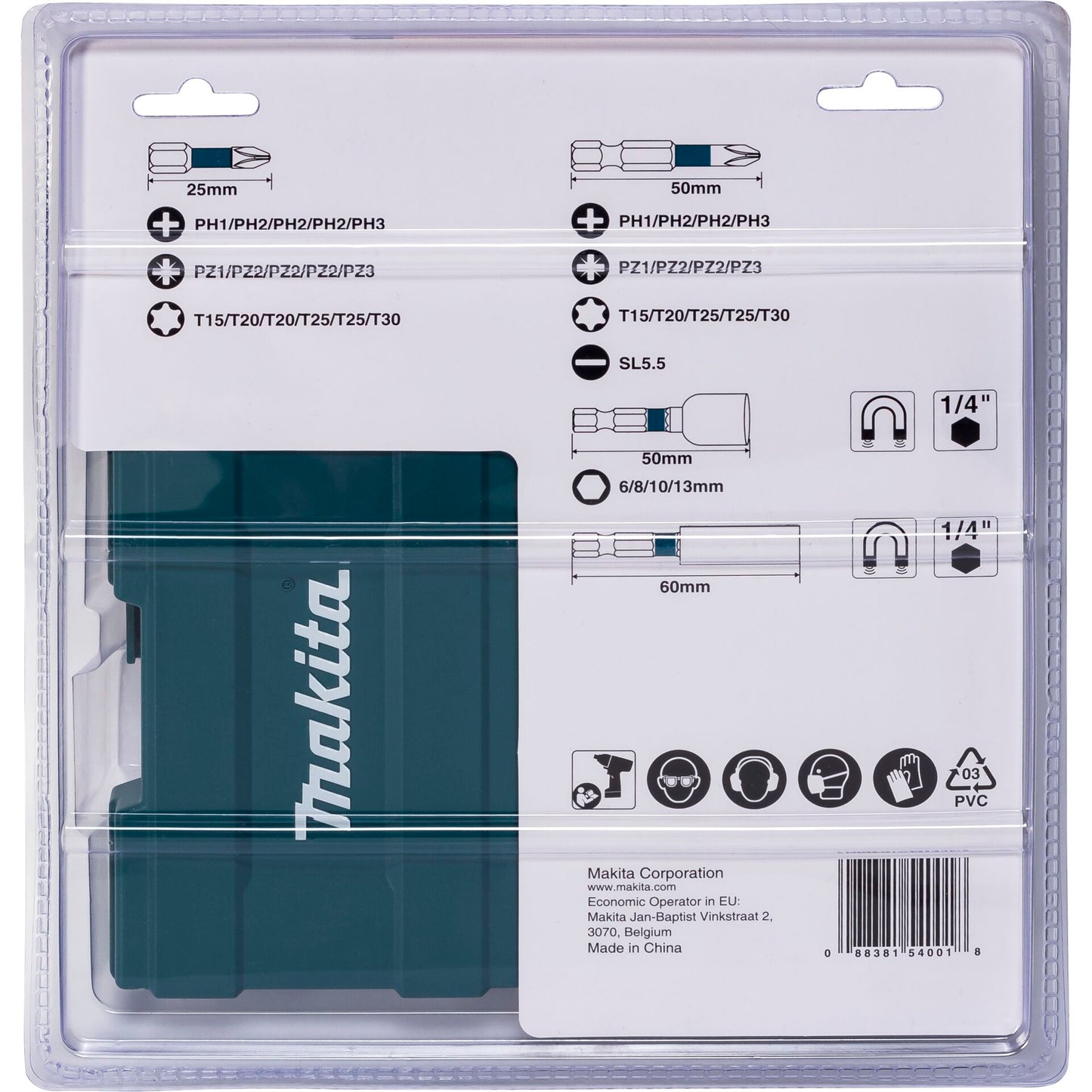 Makita B-66880 Impact Black Bit Set 35 pcs.