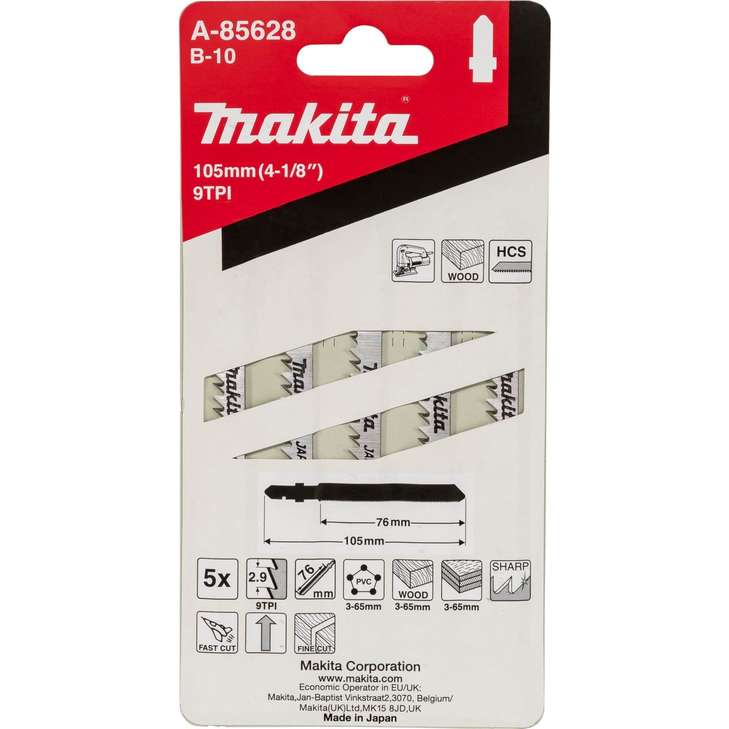 Makita A-85628 Jigsaw Blade B-10