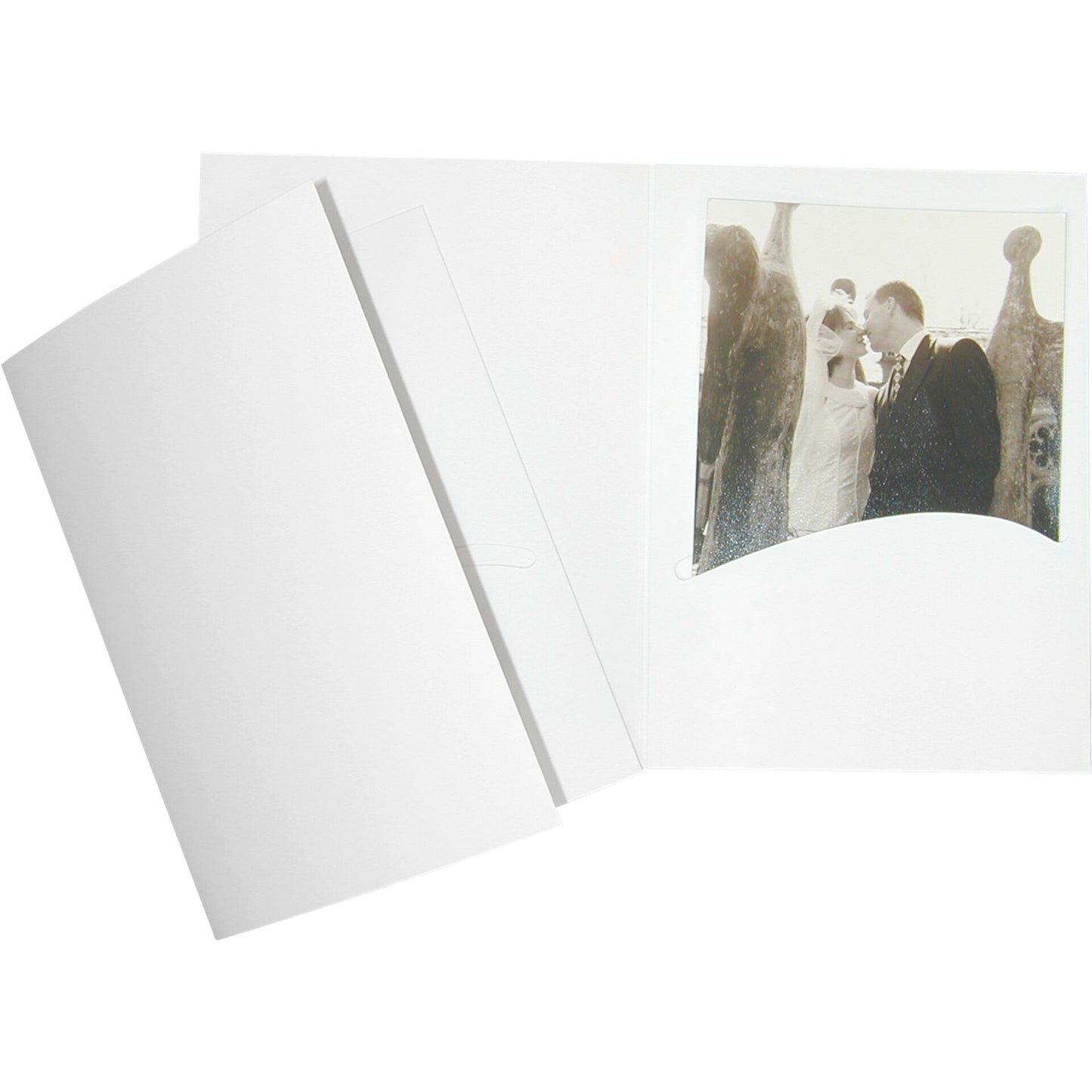 1x100 Daiber Portrait folders Profi-Line 13x18 white silk
