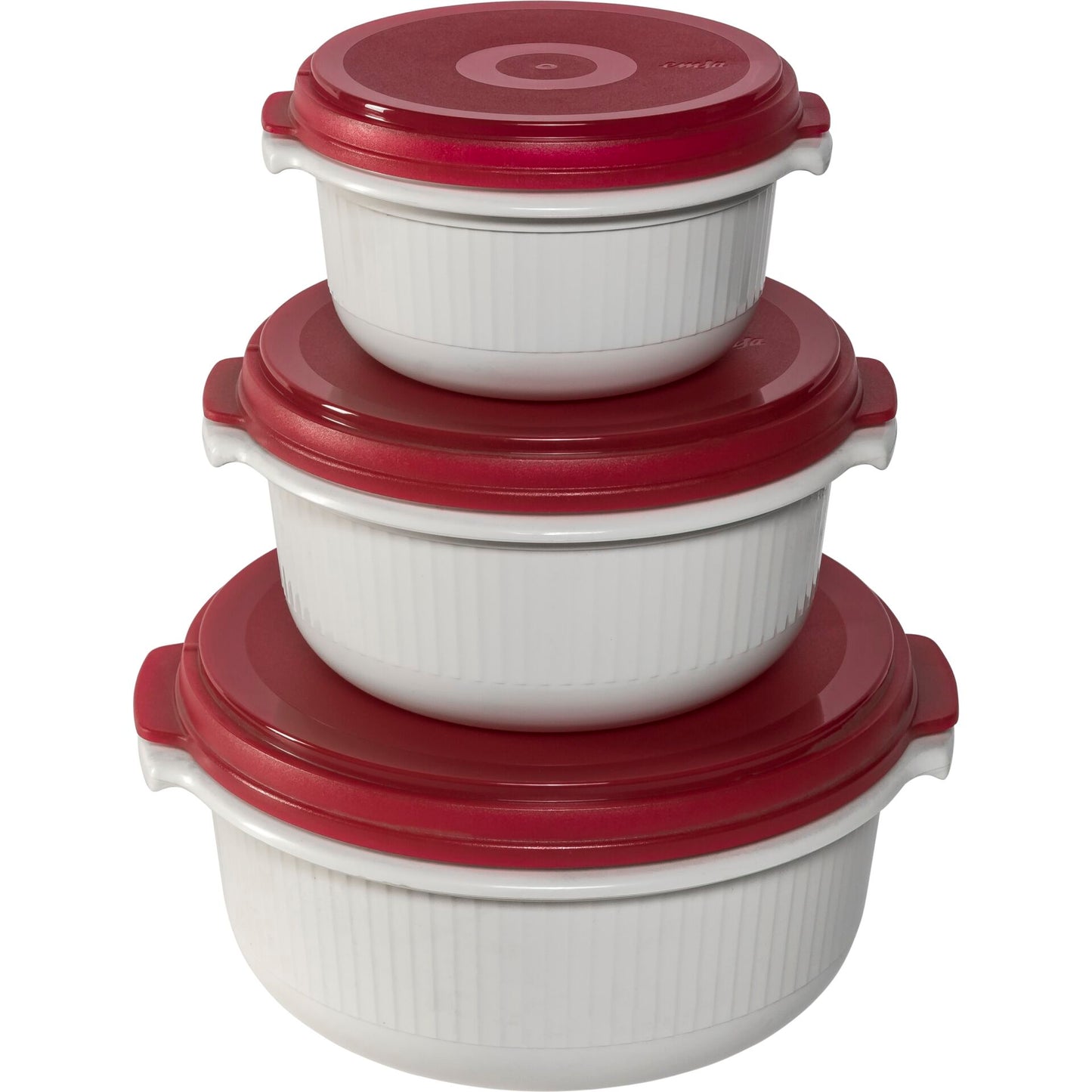 Emsa Micro Family Mikrowave Starter Set red 3 pcs.
