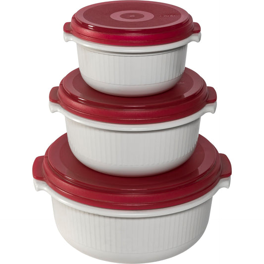 Emsa Micro Family Mikrowave Starter Set red 3 pcs.