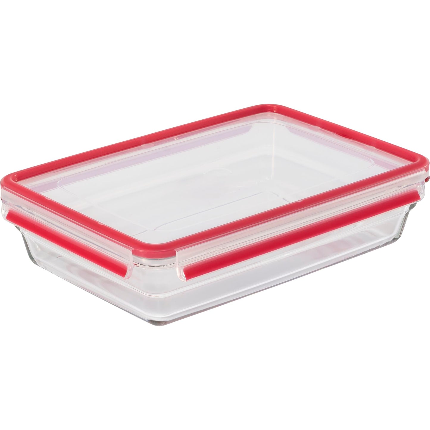 Emsa Clip&Close Glass Food Container 3 L red