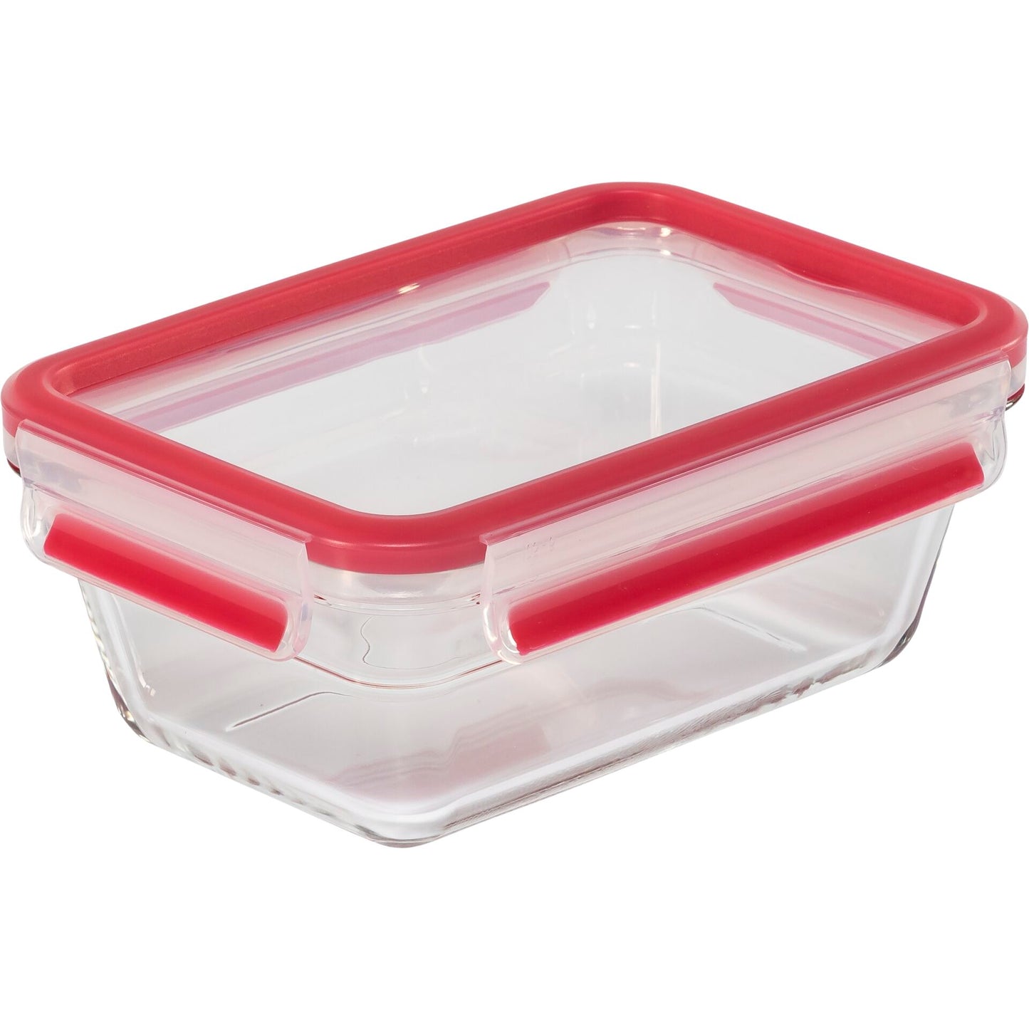 Emsa Clip&Close Glass Food Container 850 ml red