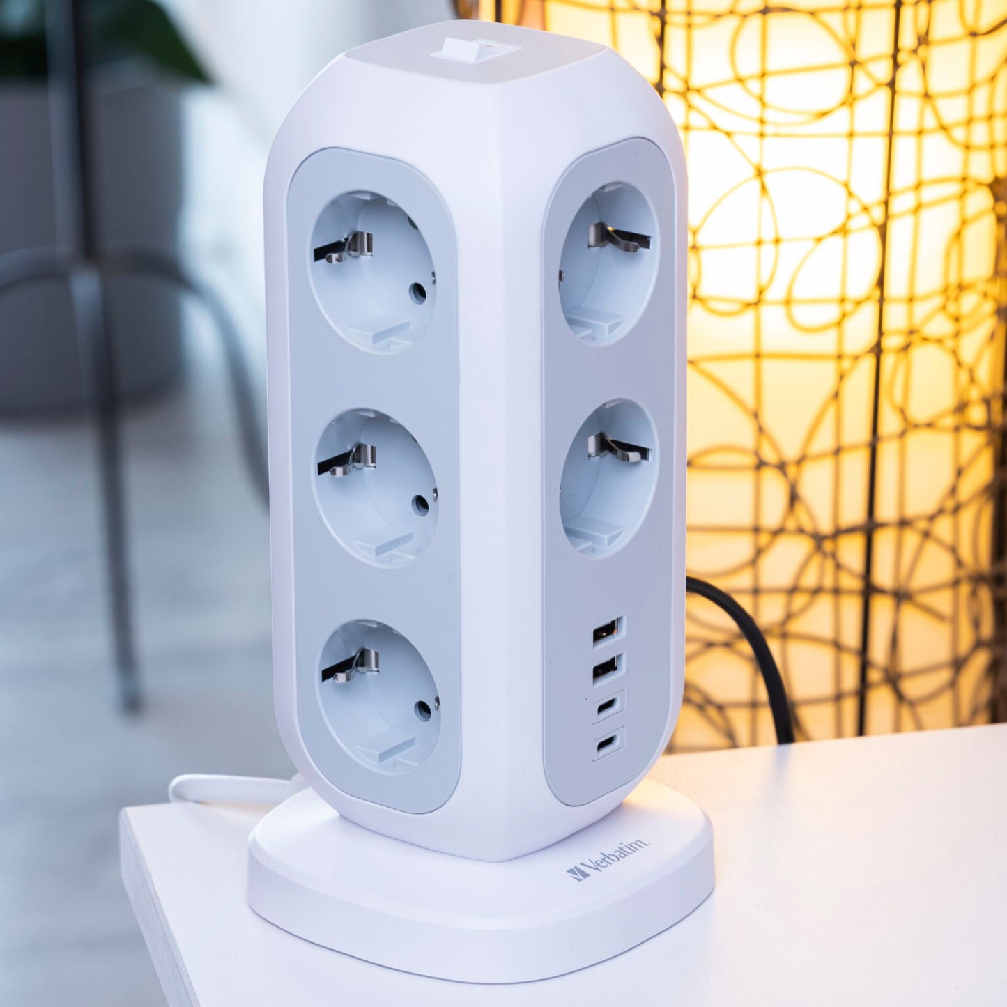 Verbatim EU Power Tower EUPT-01 11xAC / 2xUSB-A / 2xUSB-C 49547