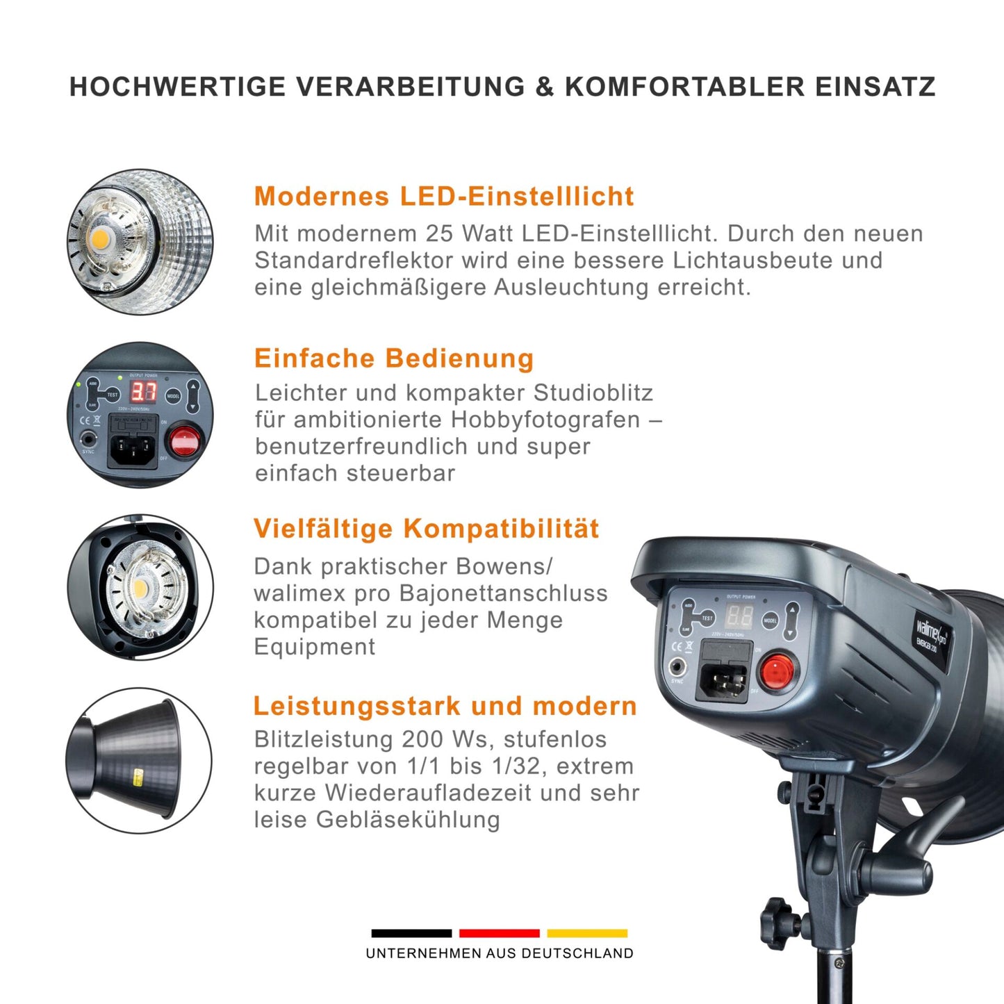 walimex pro Emerger 200 Set Single