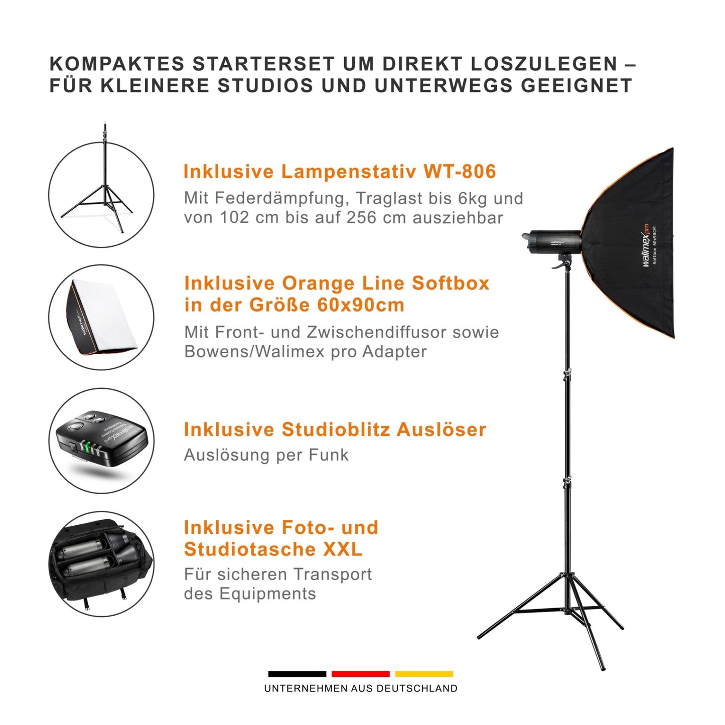 walimex pro Campaigner 400 HS Set Double