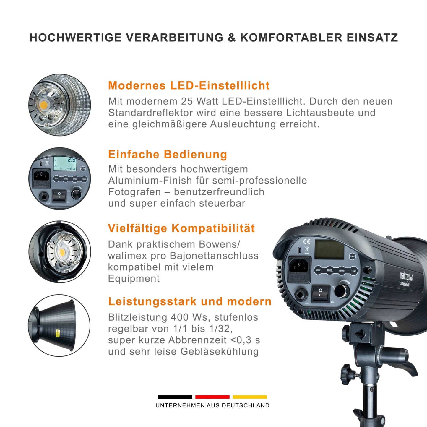 walimex pro Campaigner 400 HS Set Double