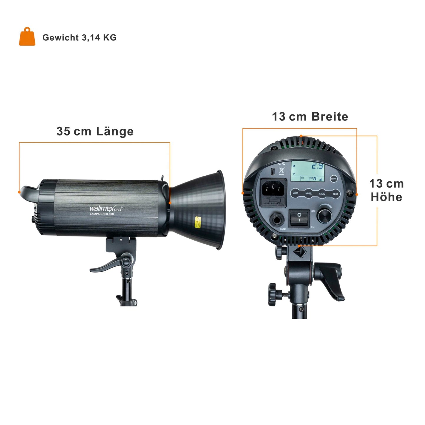 walimex pro Campaigner 600 HS Set Double