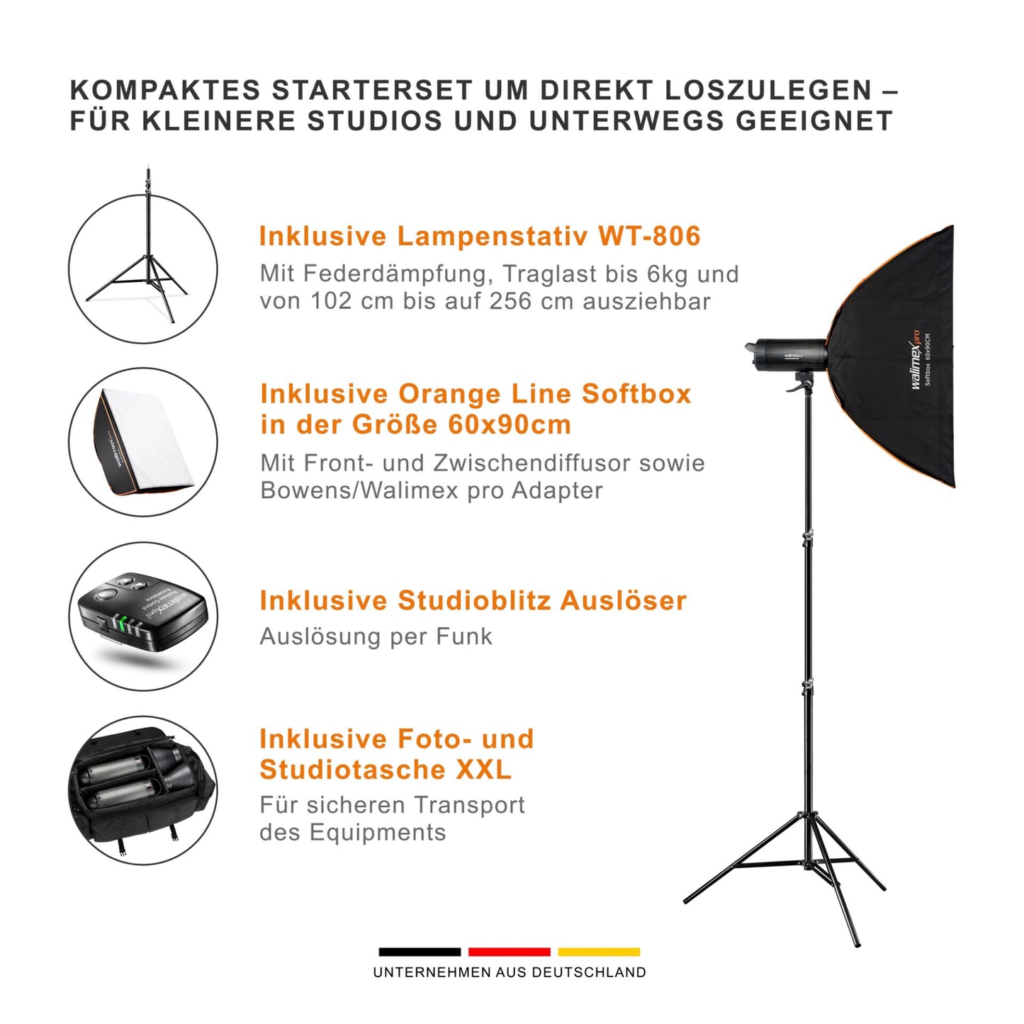 walimex pro Campaigner 600 HS Set Double