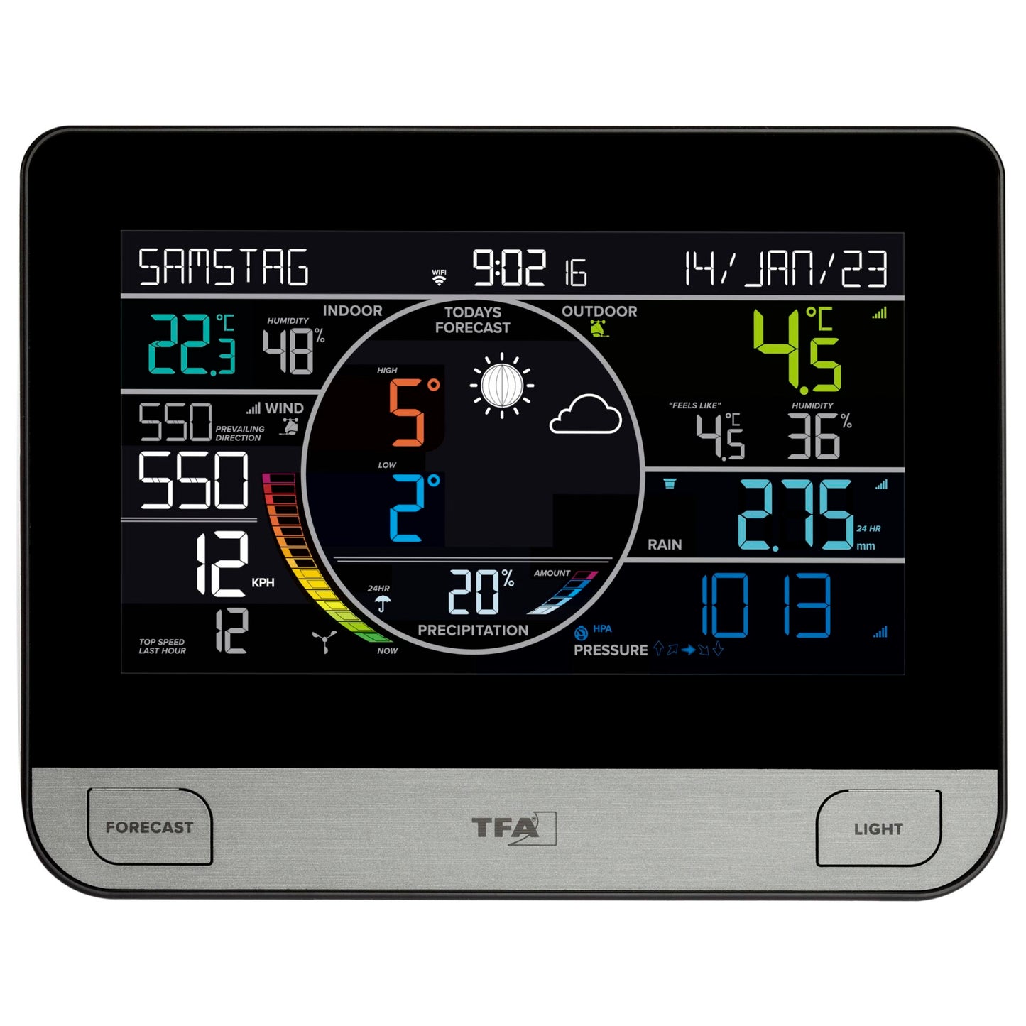 TFA 35.8003 View Pro WLAN Radio controlled Weather Station