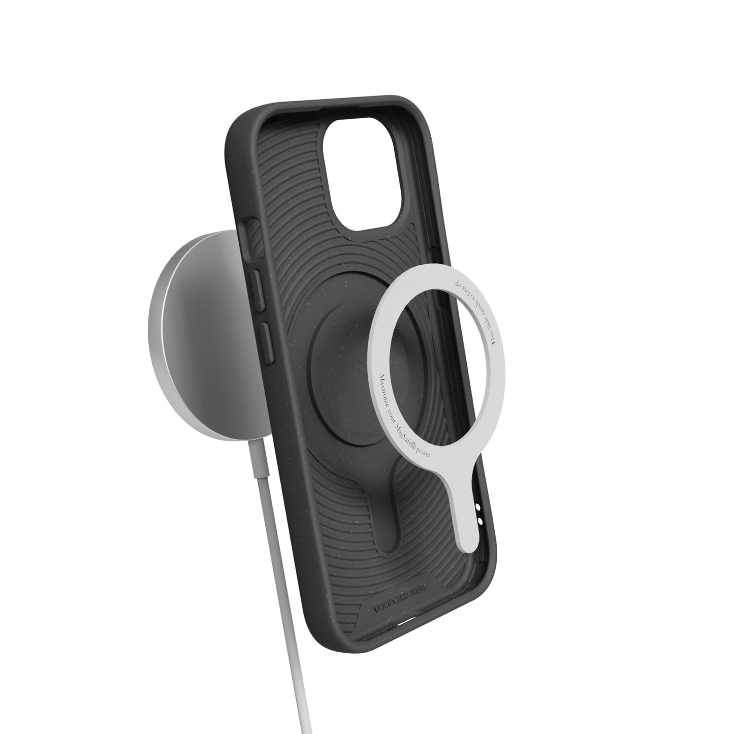 Woodcessories Bio Case MagSafe iPhone 15 Plus Black