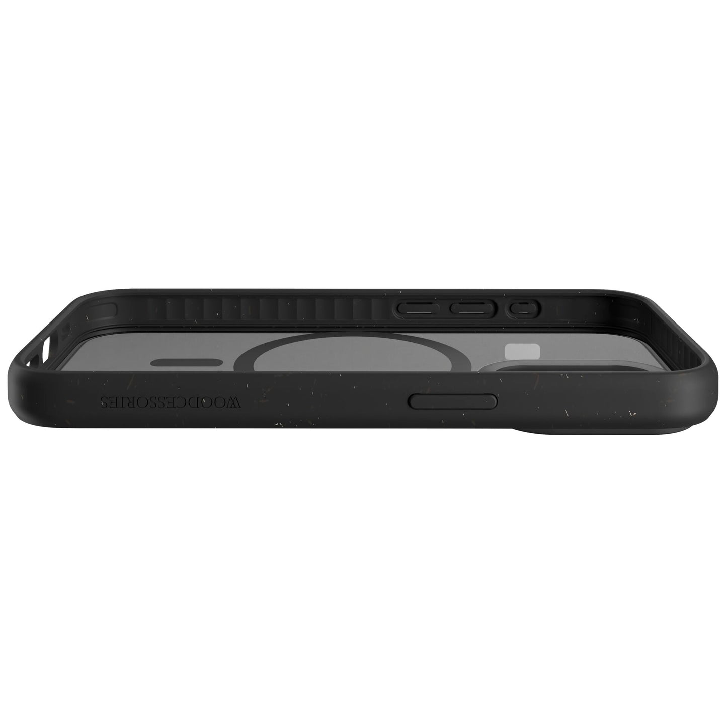 Woodcessories Clear Case MagSafe iPhone 15 Pro Max Black