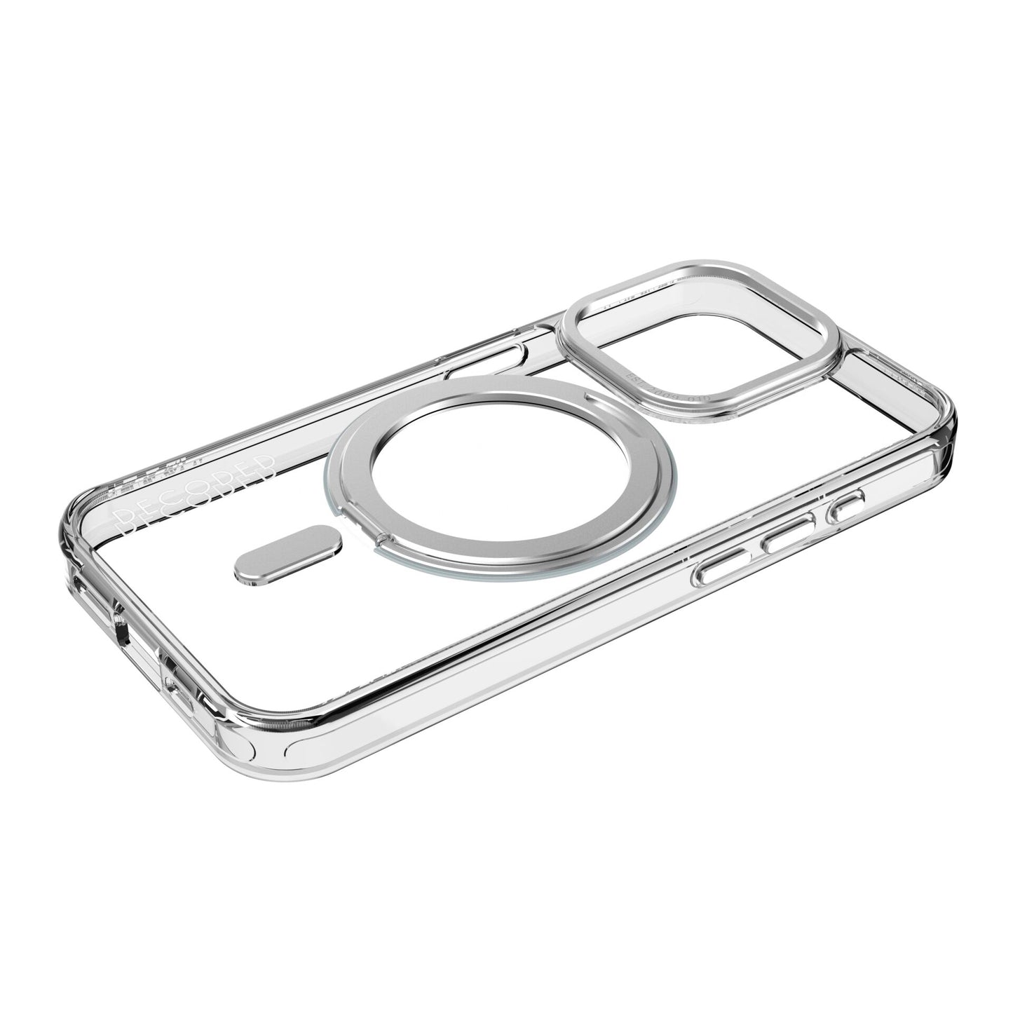 Decoded Recycled Plastic Loop Stand BackCover iP15 Pro Trans.