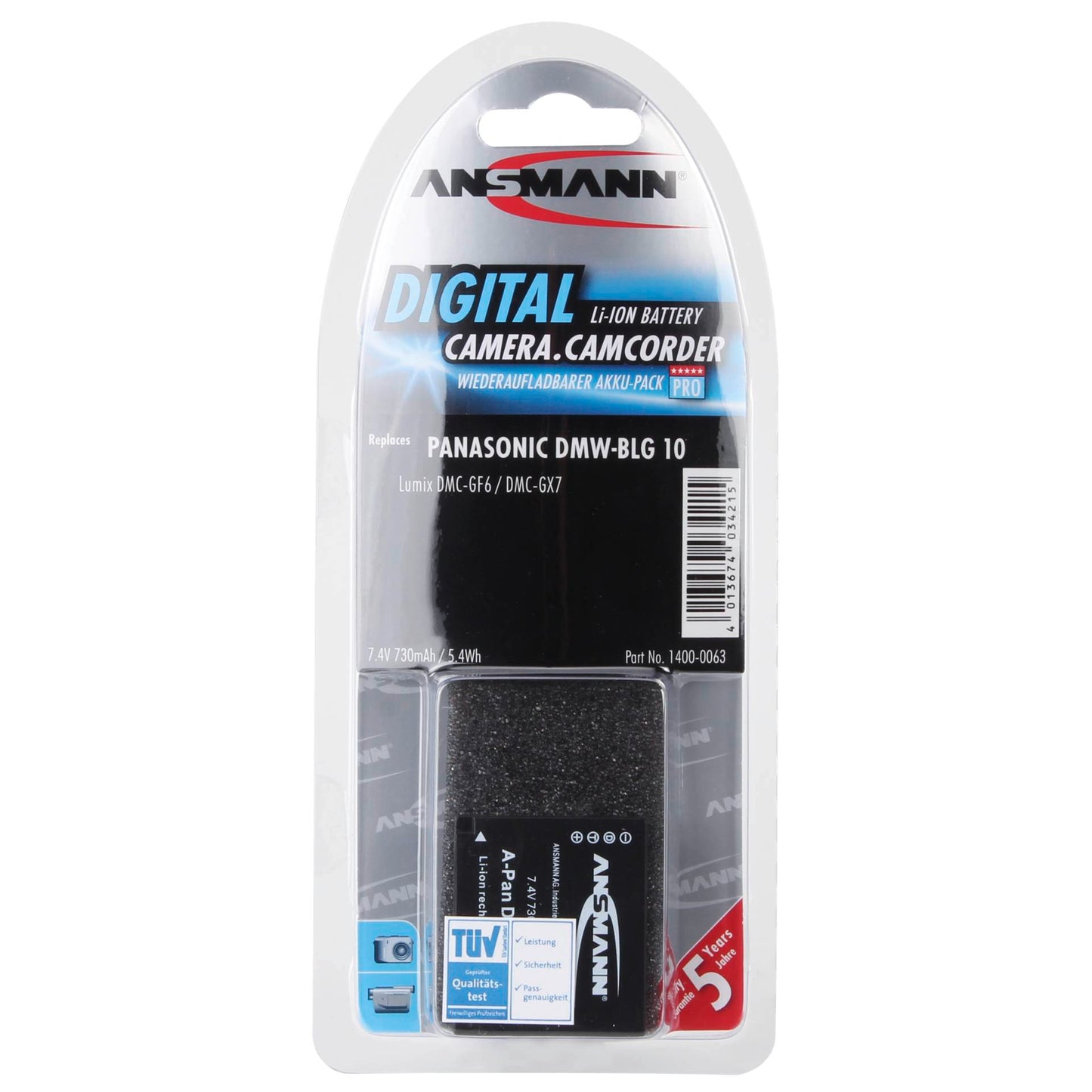 Ansmann A-Pan DMW-BLG10 730mAh 7,4V