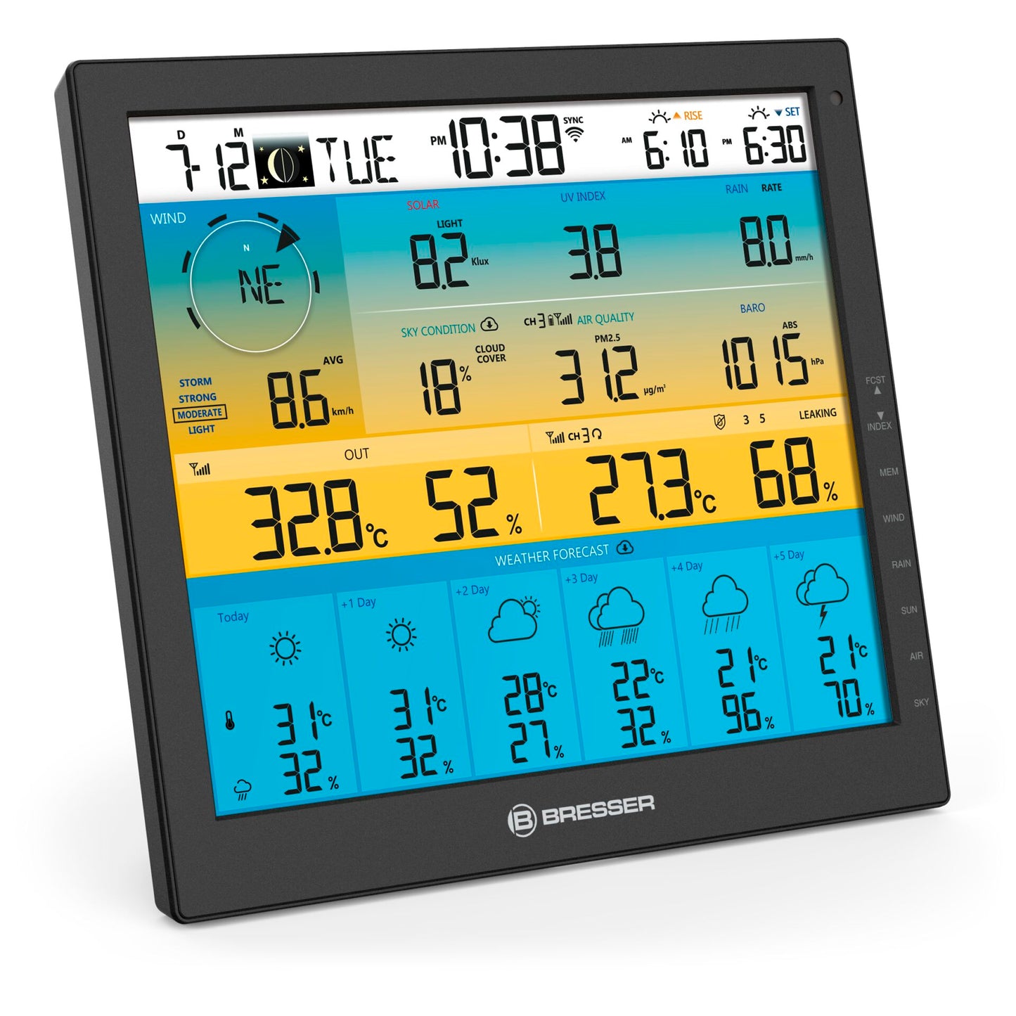 Bresser Weather Center 7-in-1 solar 6-days 4cast Pro SF