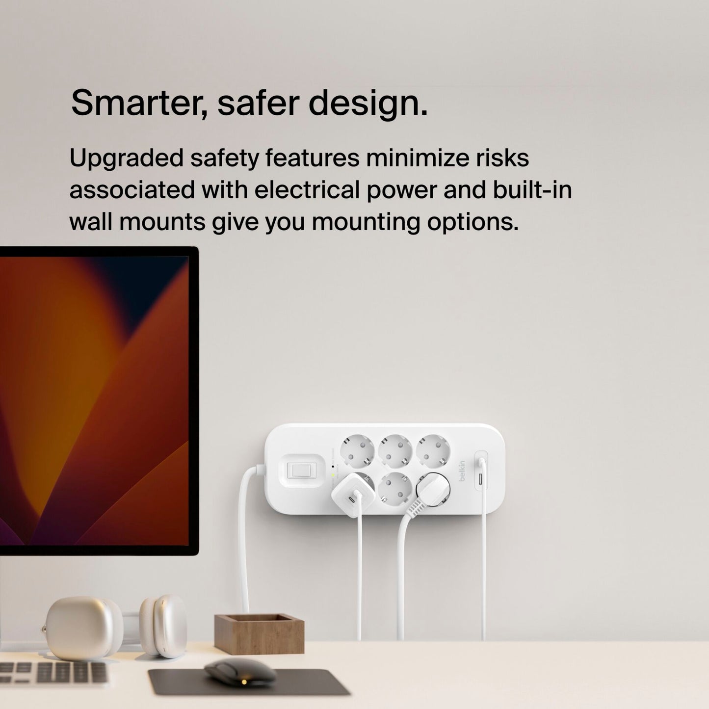 Belkin Surge Socket 6-fold, USB-A+C, 650J.SRB002VF2M