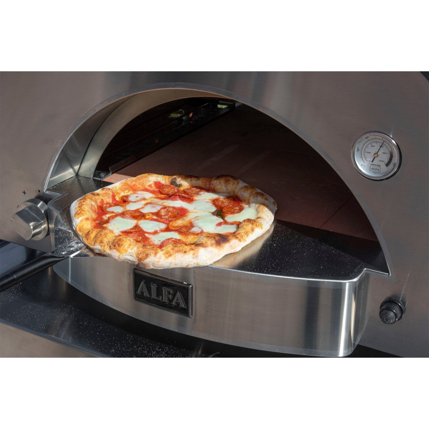 Alfa Forni Classico 2 Pizze Hybrid Grey