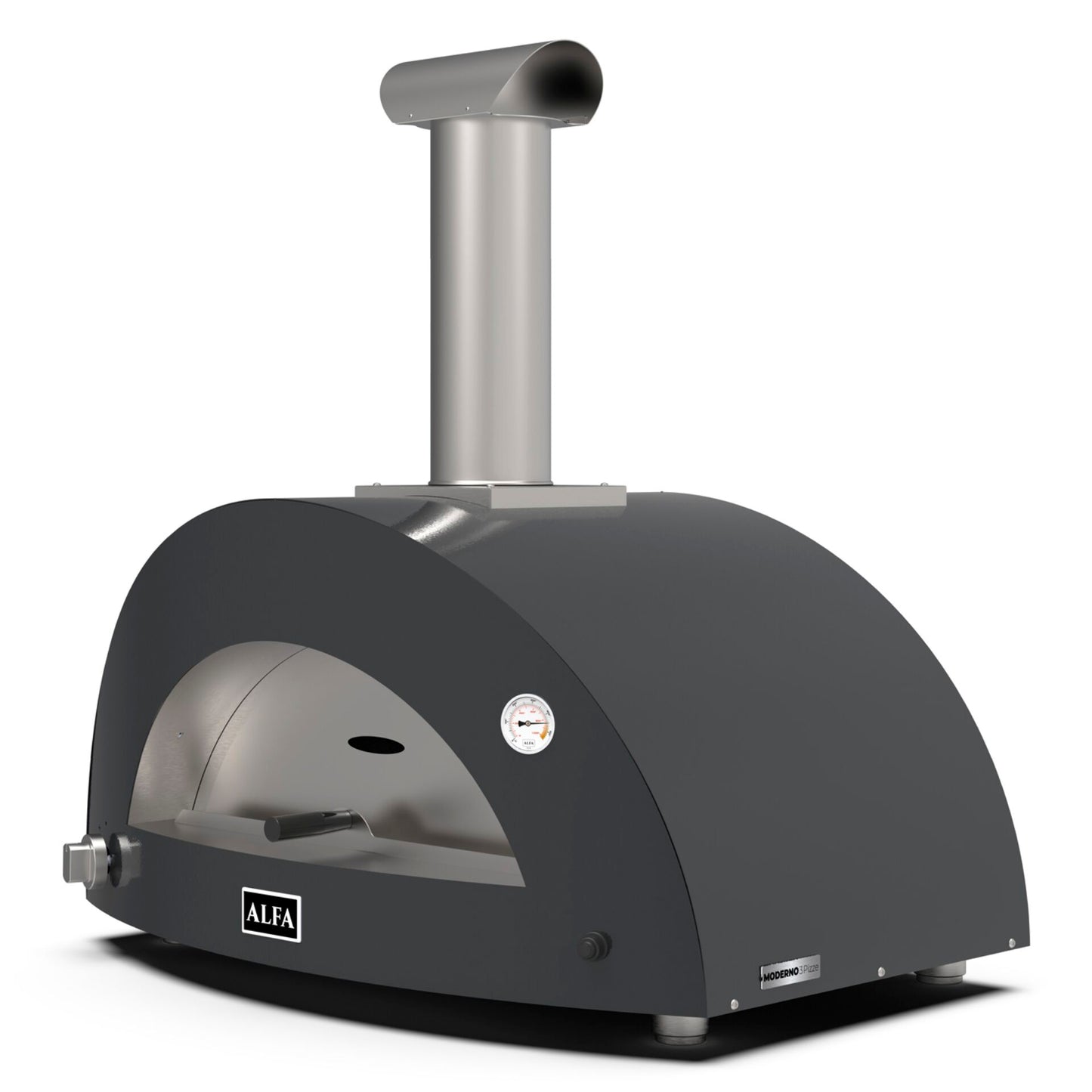 Alfa Forni Moderno 3 Pizze Hybrid Grey