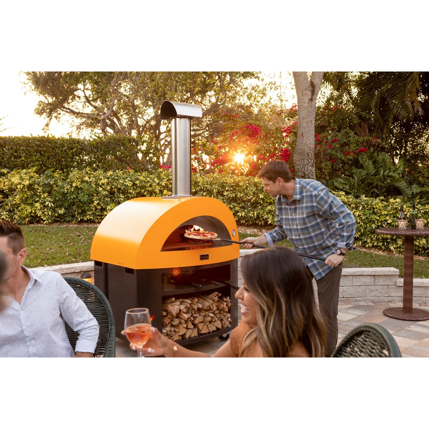 Alfa Forni Moderno 5 Pizze Wood Yellow