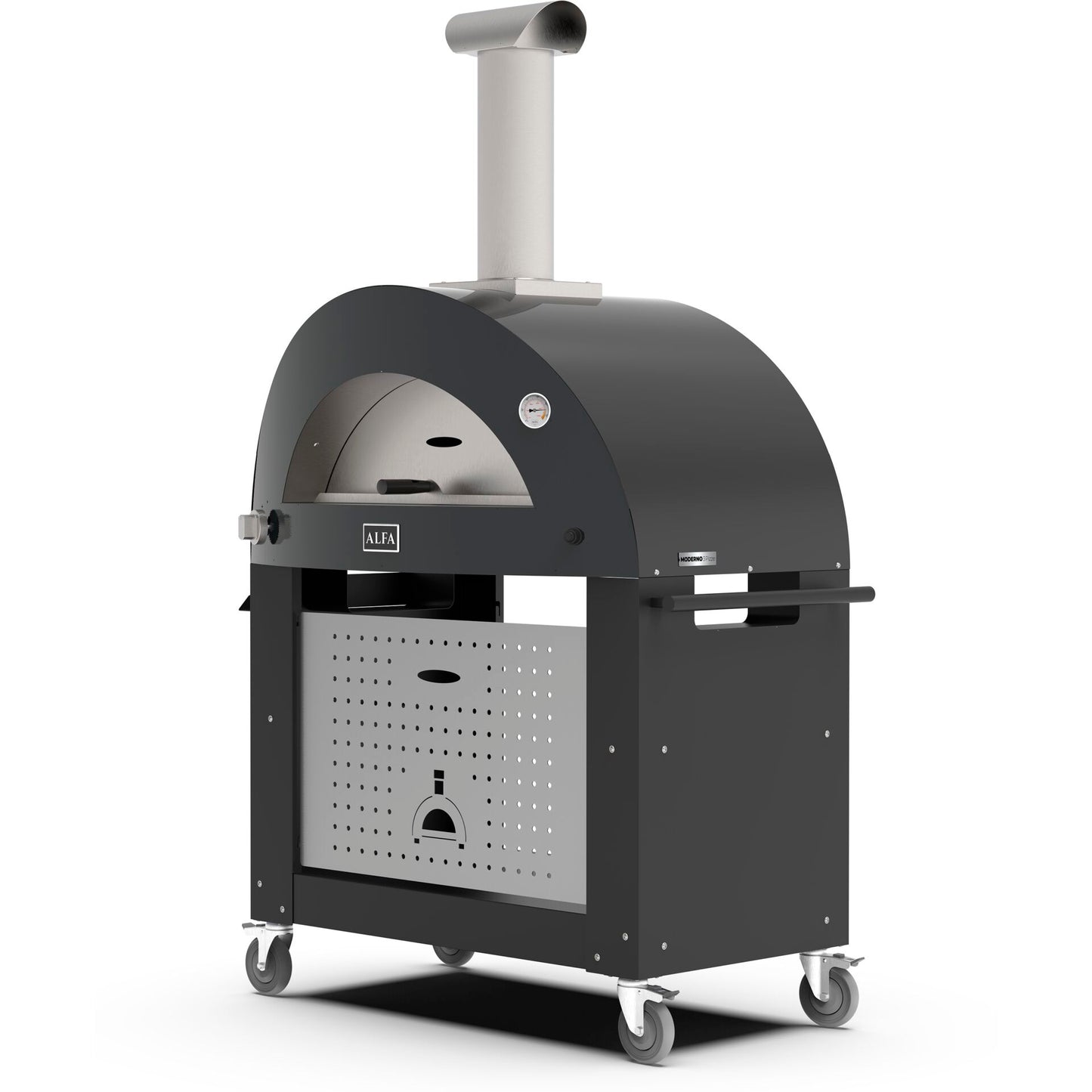 Alfa Forni Base 3 Pizze Moderno black