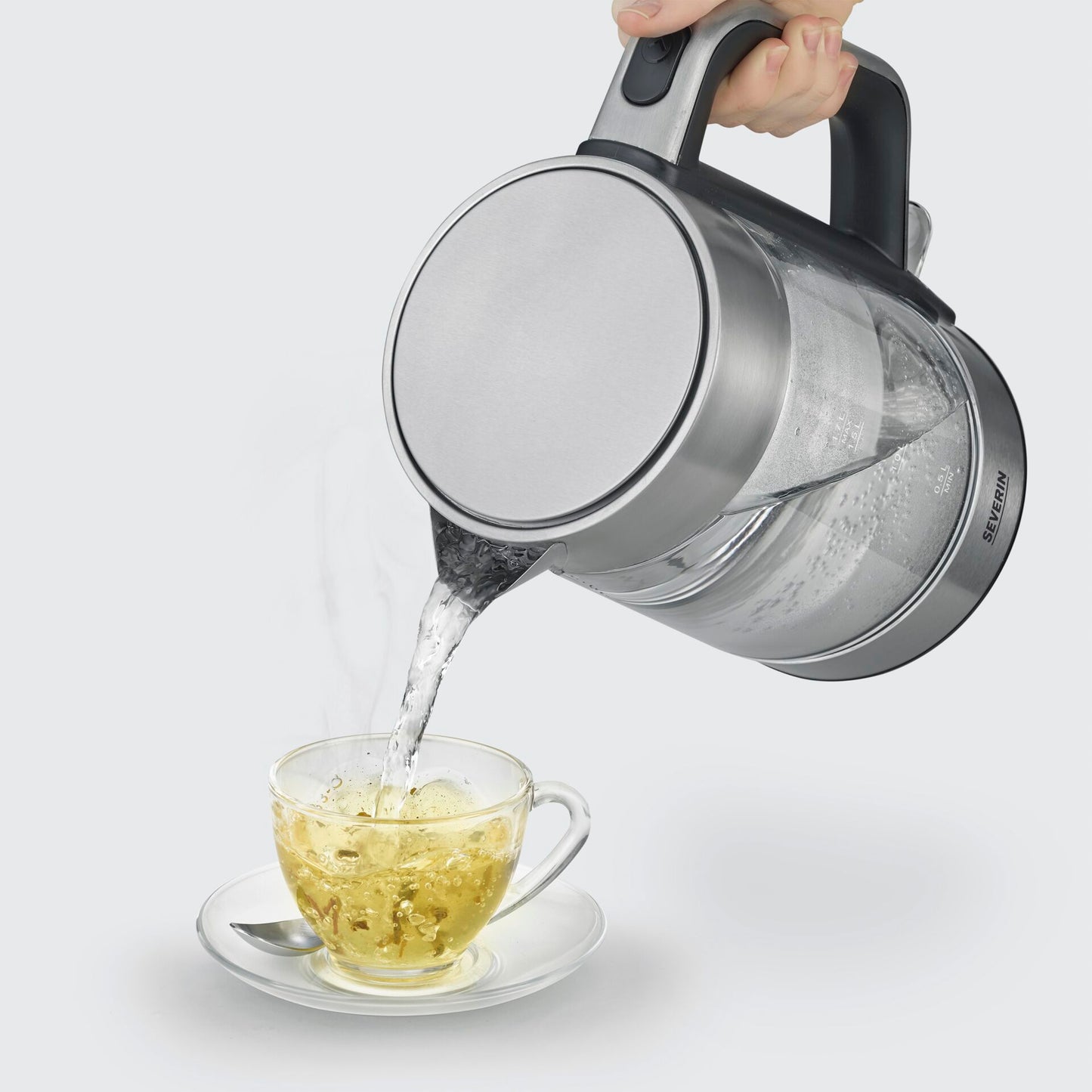 Severin WK 3420 Glass Tea / Water Kettle, 1,7l