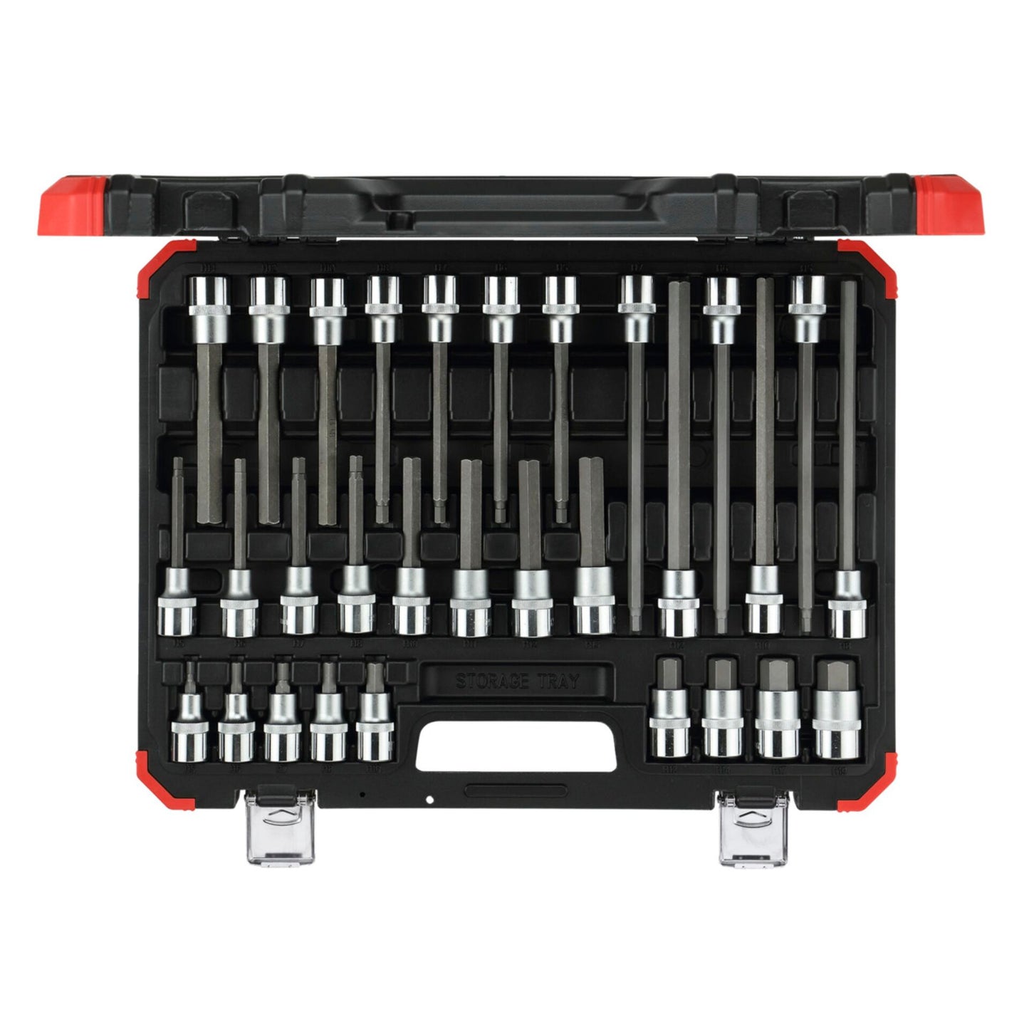 GEDORE red Screwdriver Bit Sockets 1/2 hex 30-pieces